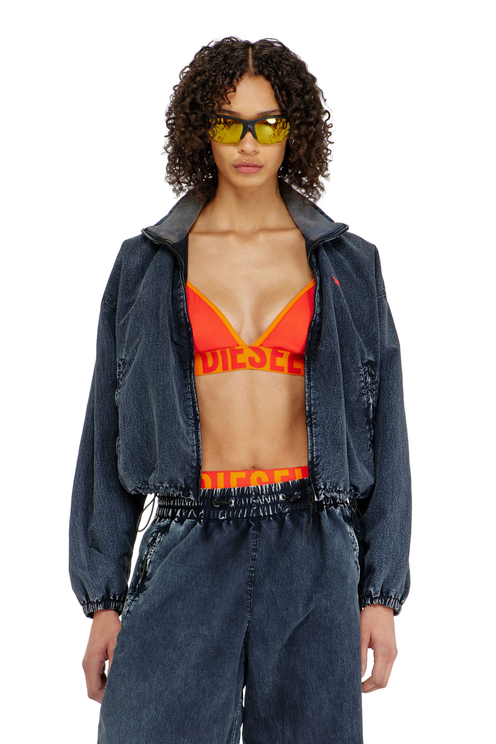Diesel - CORA-D-POP, Damen Triangel-BH aus zweifarbigem Baumwollstoff in null - 2