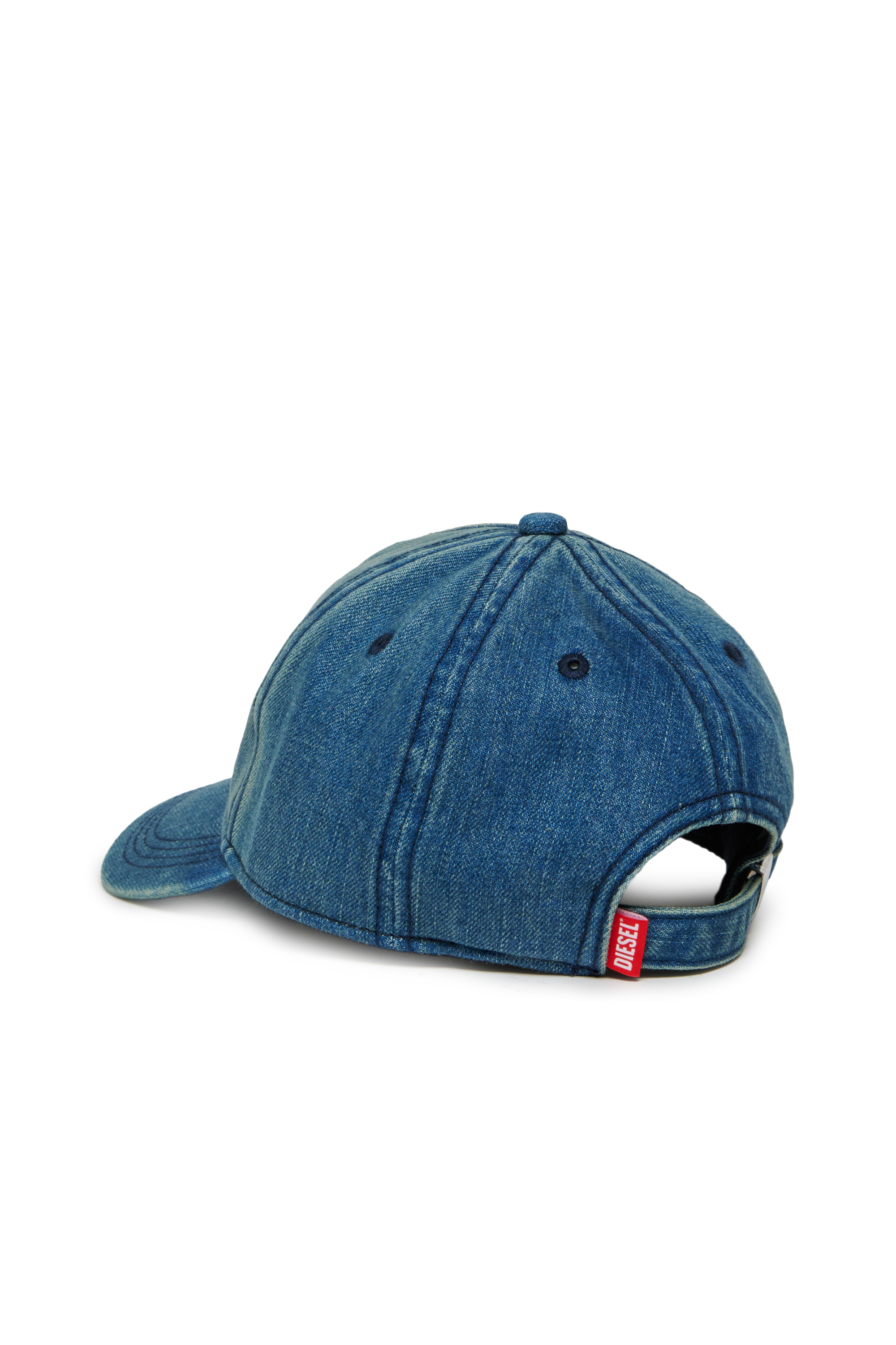 Diesel - FARBIT, Herren Baseballkappe aus Denim mit gesticktem D in Blau - 2
