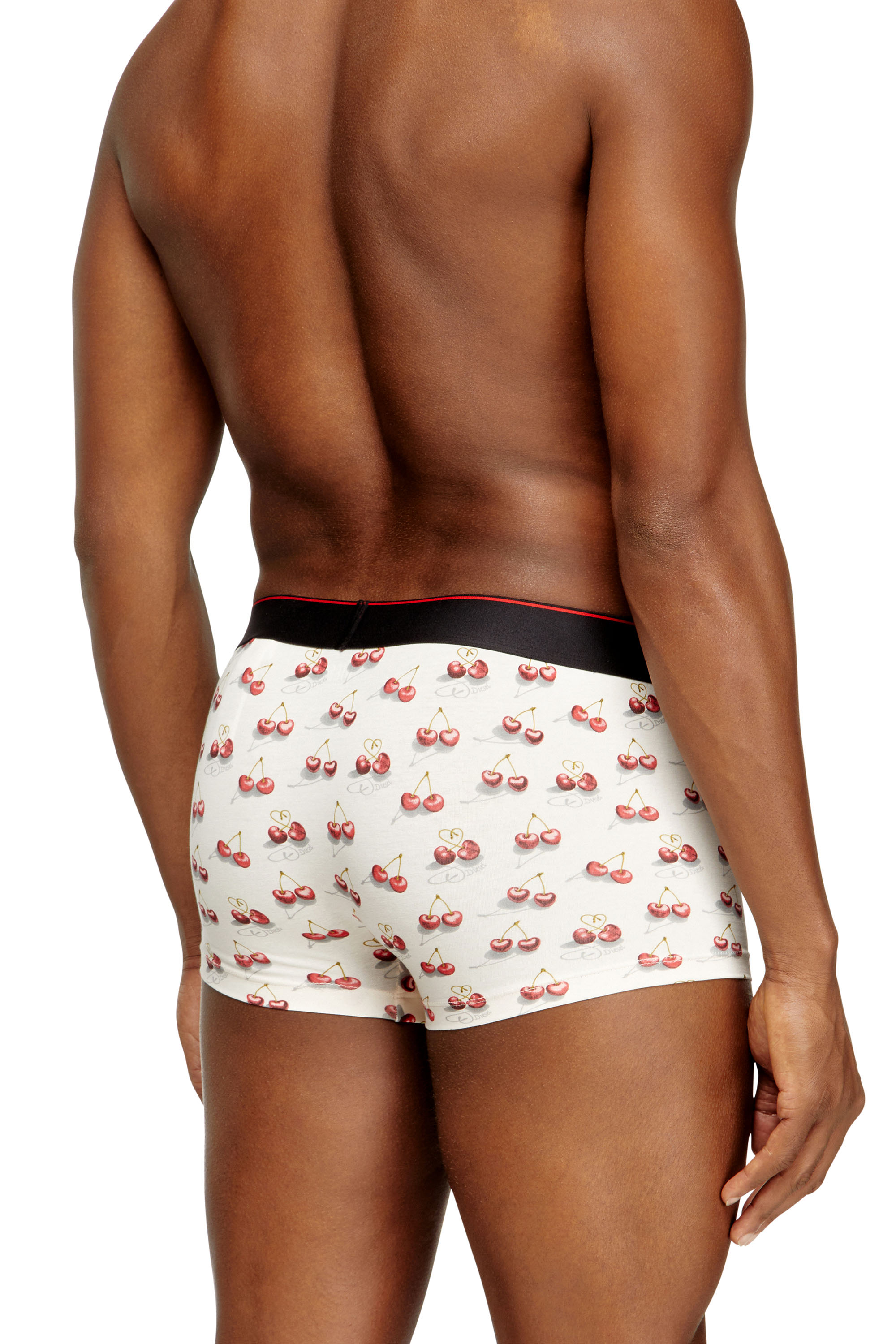 Diesel - DAMIEN-GFT-3PACK, Herren 3er-Pack Boxershorts mit Kirschherz-Muster in Weiß - 4