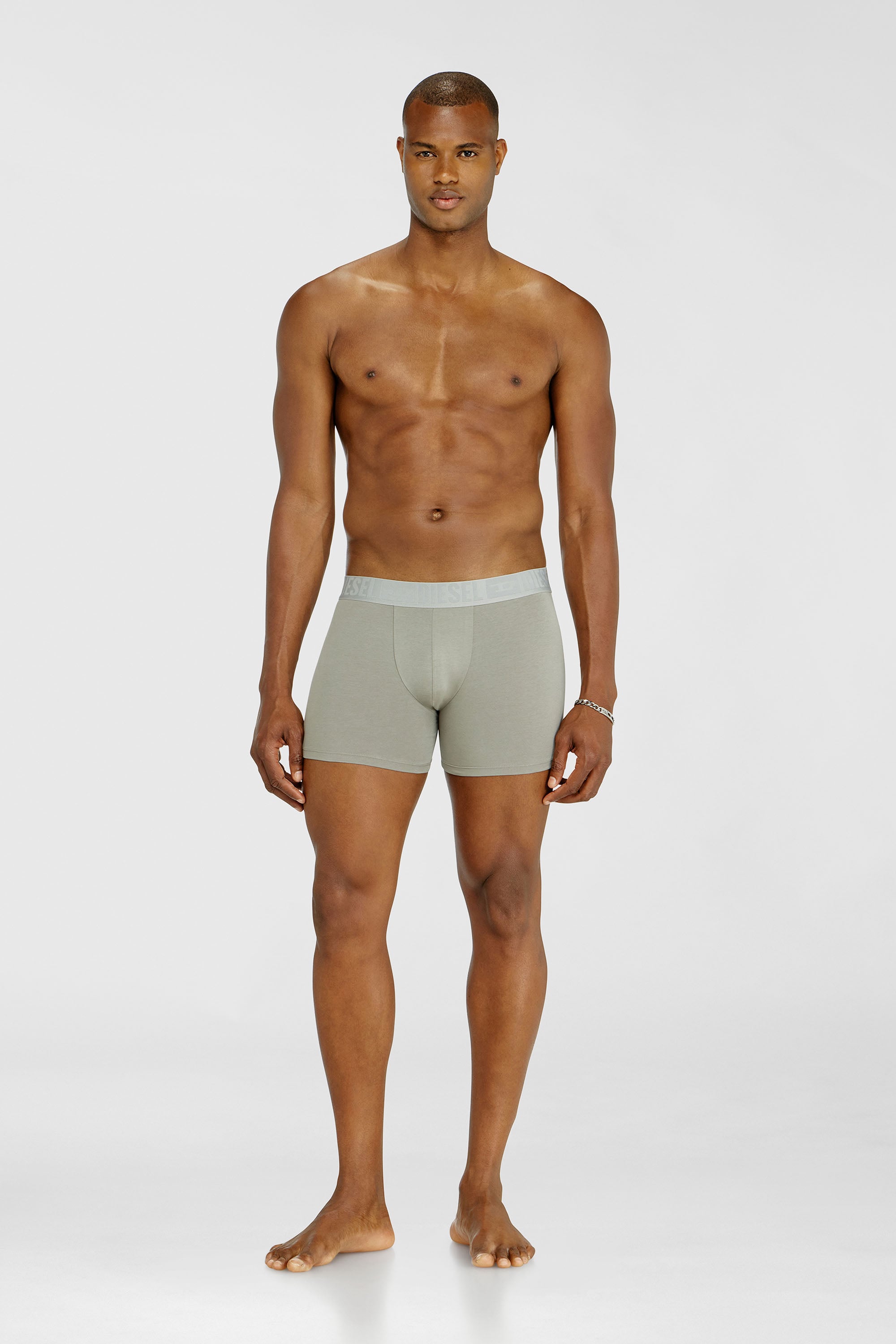 Diesel - SEBASTIAN-D-CORE-3PACK, Herren Boxer-Slips aus stretch-baumwolle im Dreierpack in Schwarz/Grau - 2