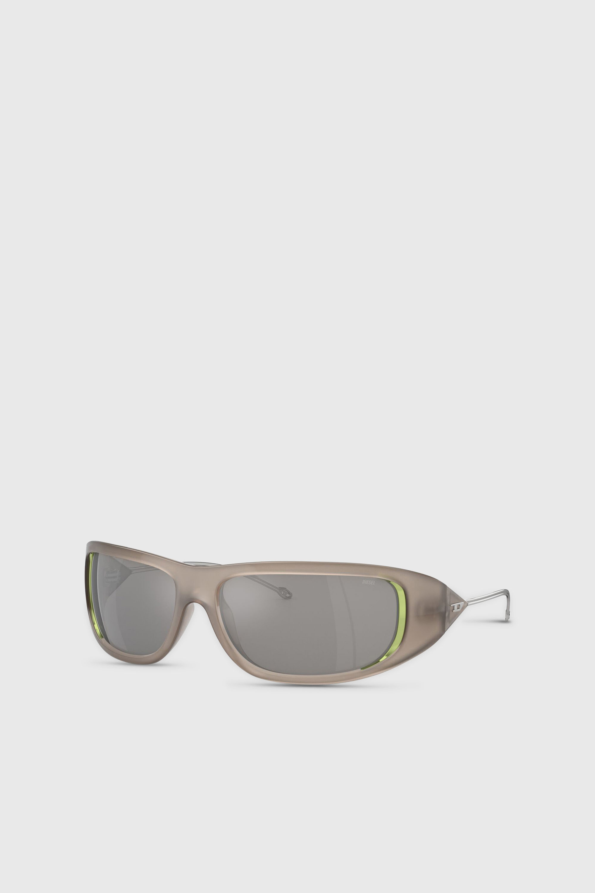 Diesel - 0DL3001 SIZE 61, Unisex Wraparound-Stil Brille in Grau - 5