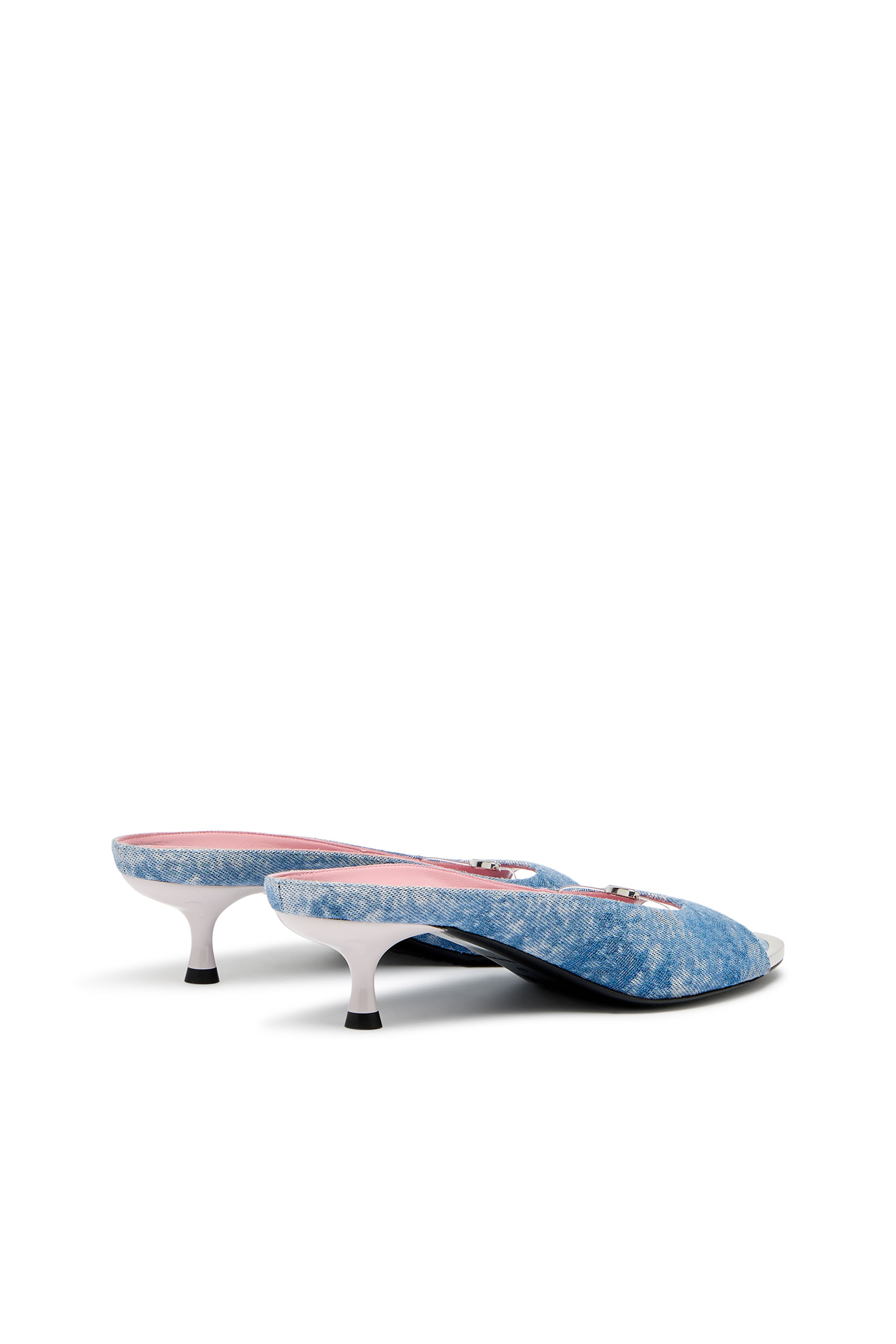 Diesel - D-DIAM'S-SA-40, Damen D-Diam's-Low Denim-Pantolette mit schwebendem Oval D in null - 3