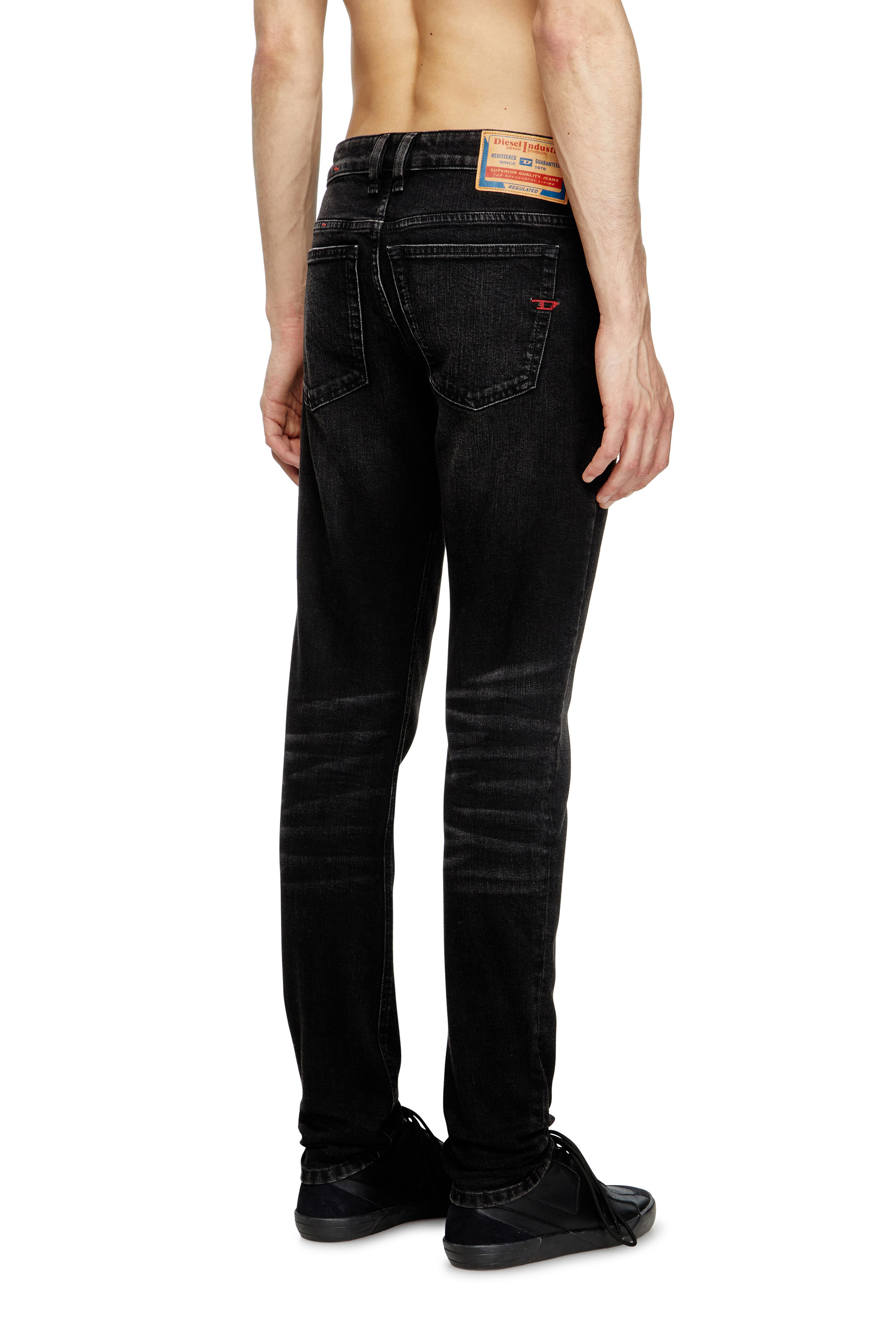 Diesel - Herren Skinny Jeans 1979 Sleenker 0GRDA, Schwarz/Dunkelgrau - 4