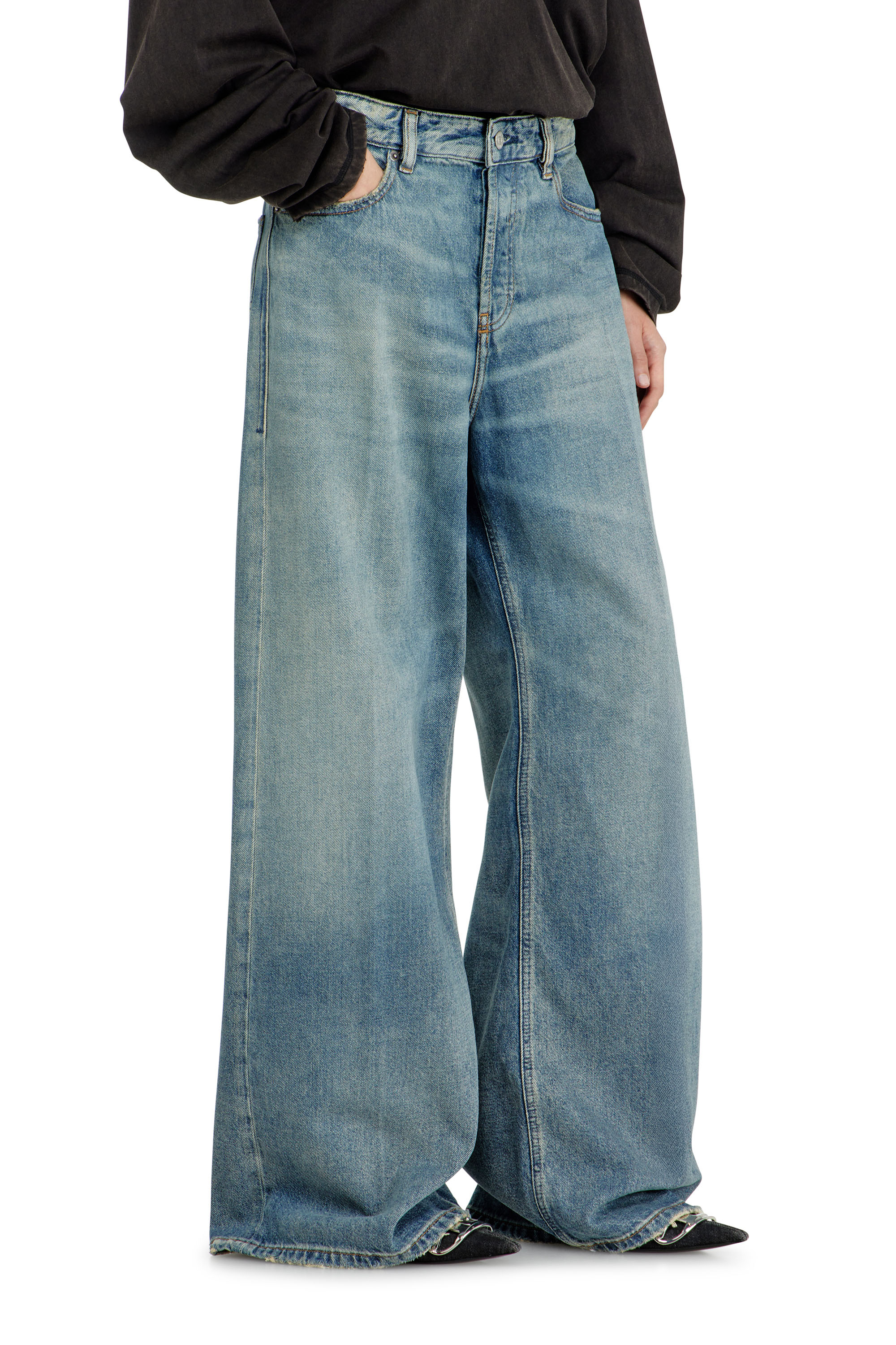 Diesel - Damen Relaxed Jeans 1996 D-Sire 0BEBL, Mittelblau - 7