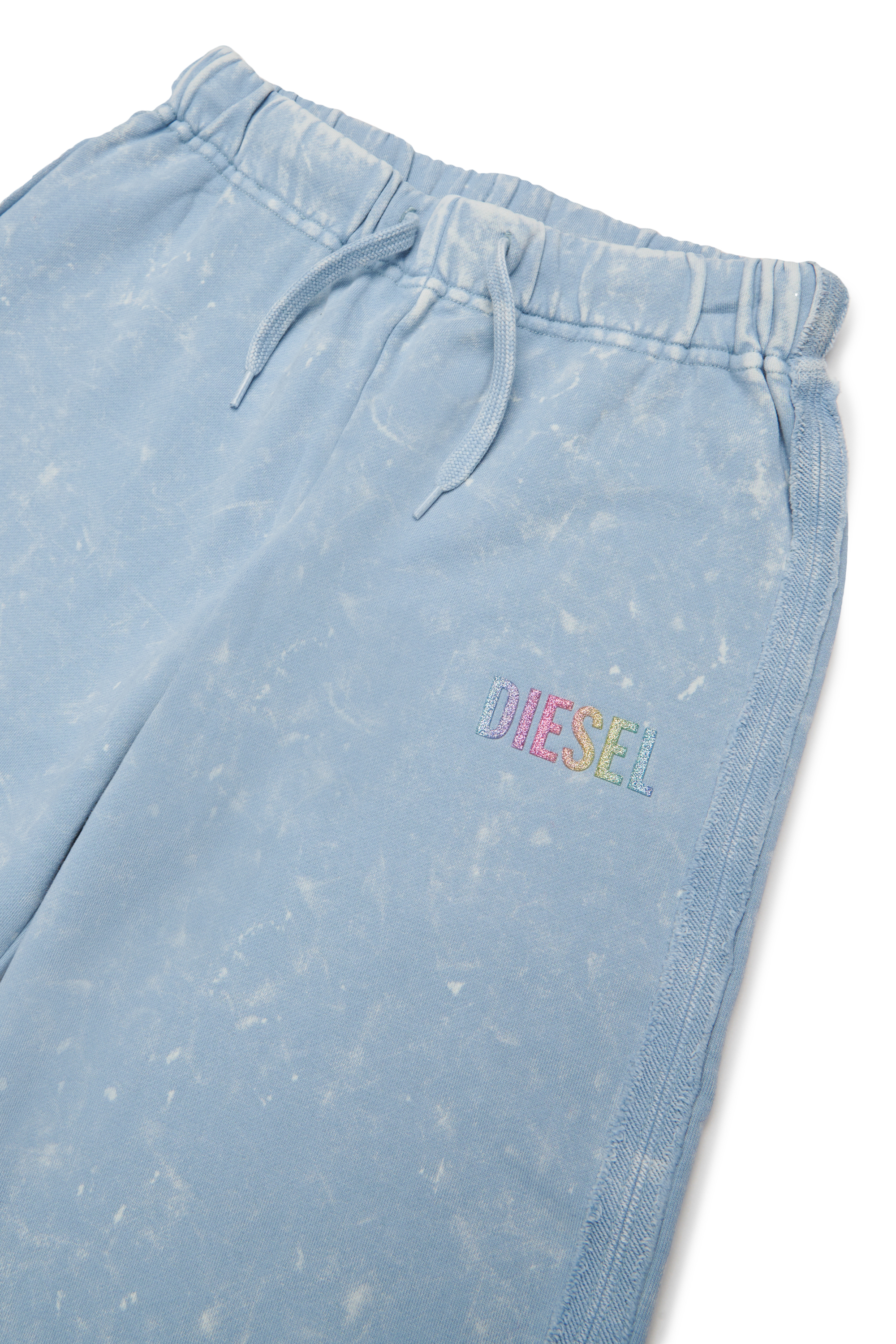 Diesel - PLOXY, Damen Sweatpants aus Baumwolle mit Marmor-Effekt in Hellblau - 3