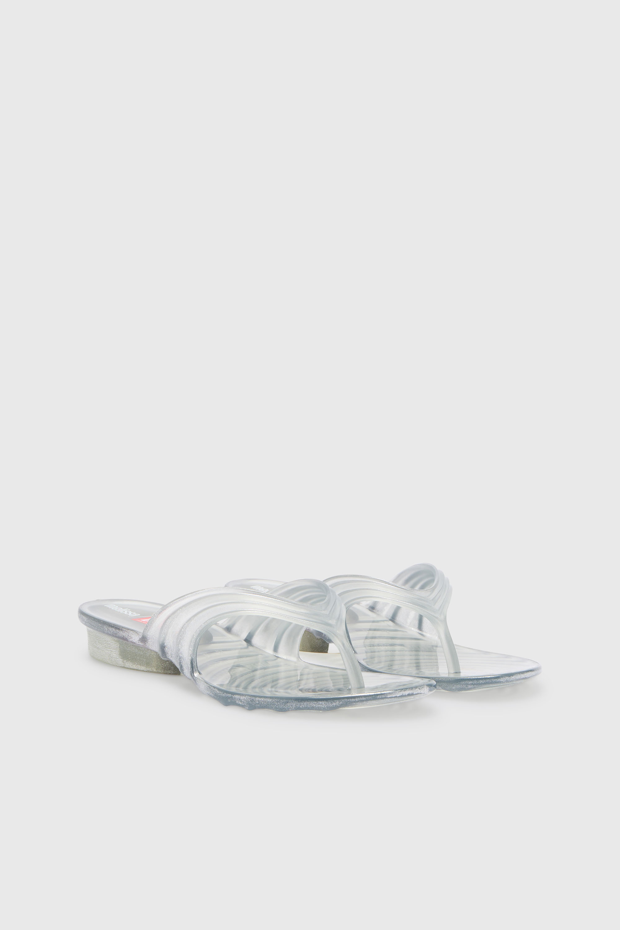 Diesel - MELISSA QUANTUM THONG, Damen K&uuml;nstlerisch gestaltete Flip-Flops aus Melflex&reg; in Silber - 2
