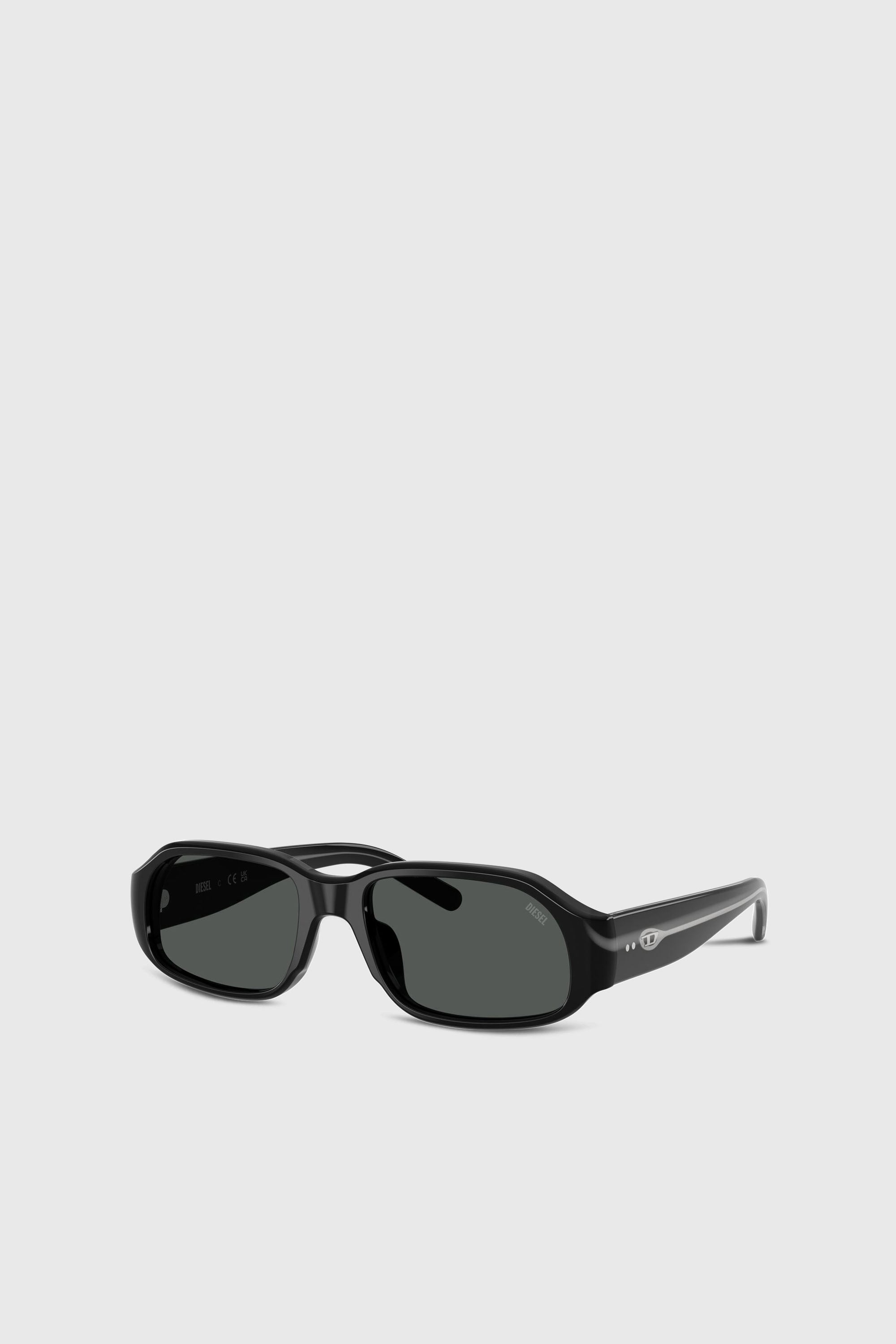 Diesel - 0DL2009U, Unisex Rechteckige Sonnenbrille in Schwarz - 2
