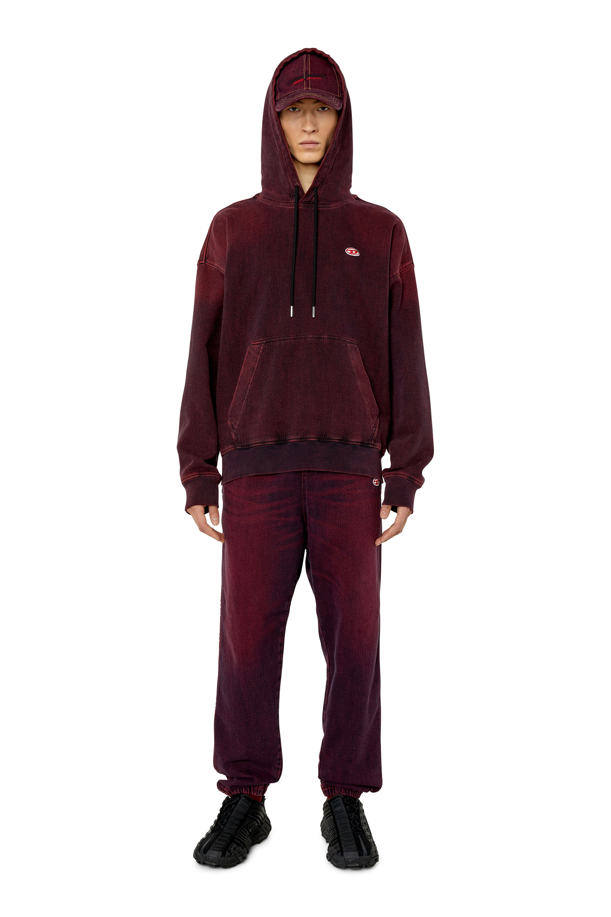 Diesel - D-Lab Track Denim 09G91 Tapered, Burgunderrot - Image 4