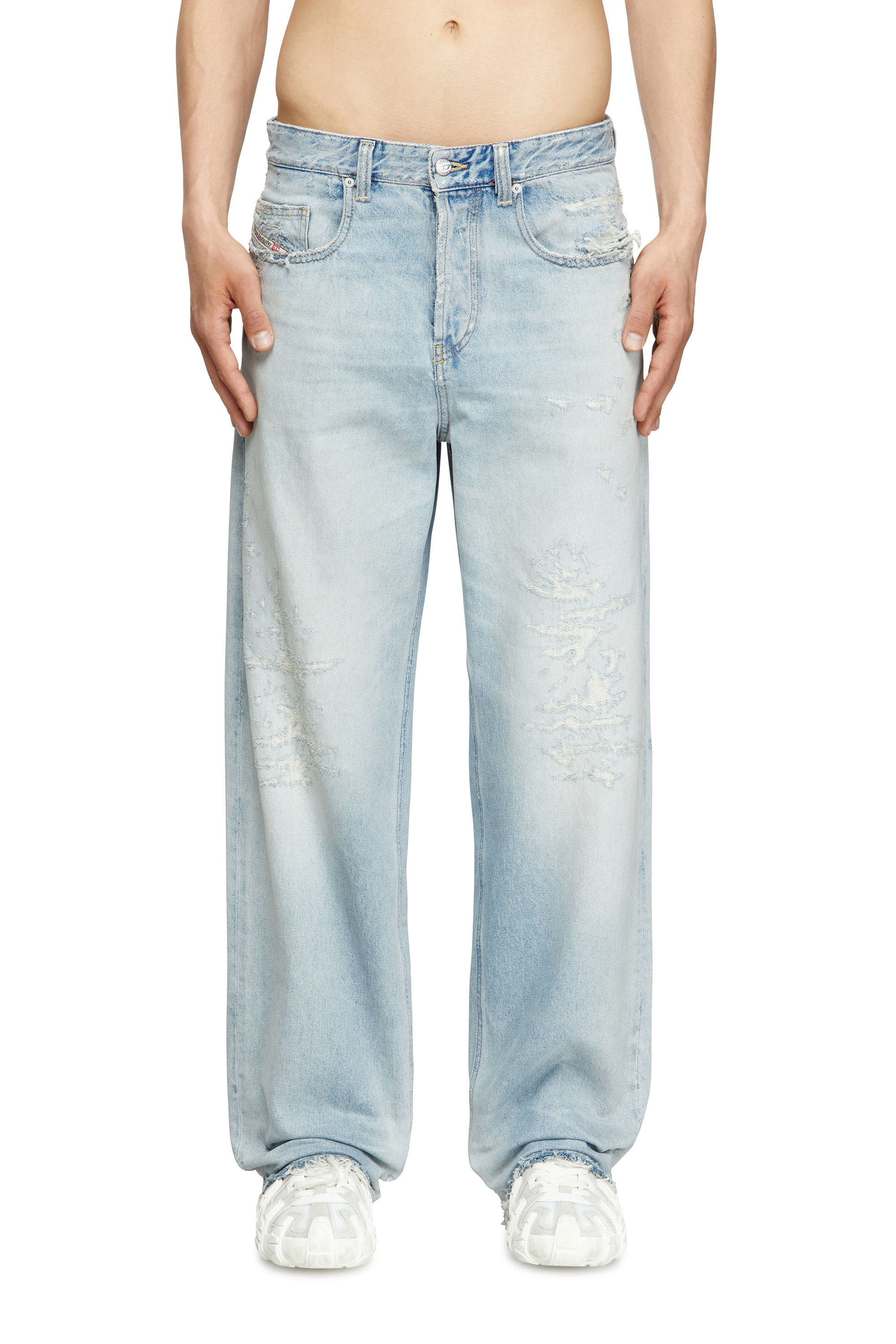 Diesel - Herren Relaxed Jeans 2001 D-Macro 09M53, Hellblau - 1