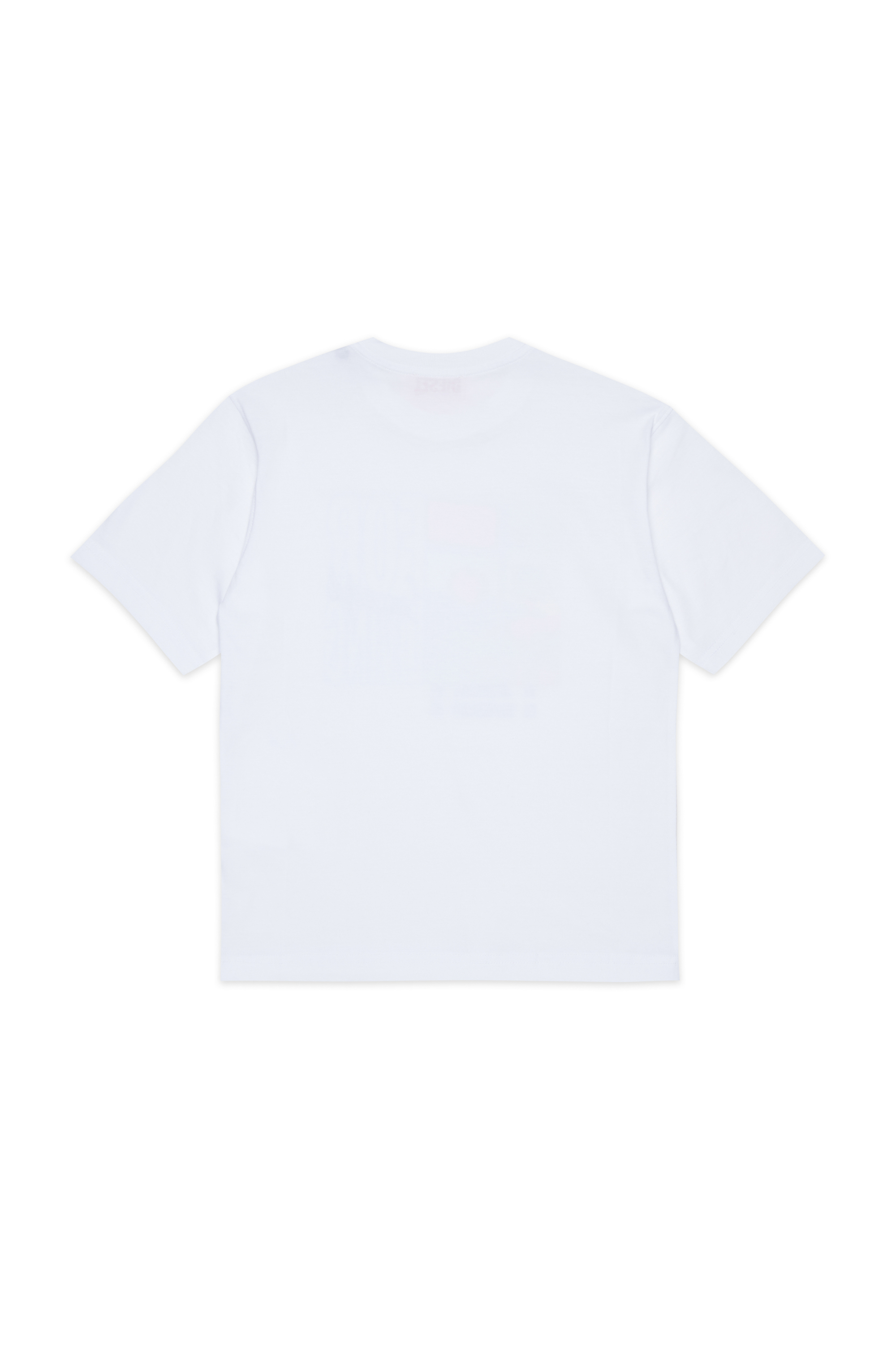 Diesel - TFOR OVER, Herren Baumwoll-T-Shirt mit photo print in Wei&szlig; - 2
