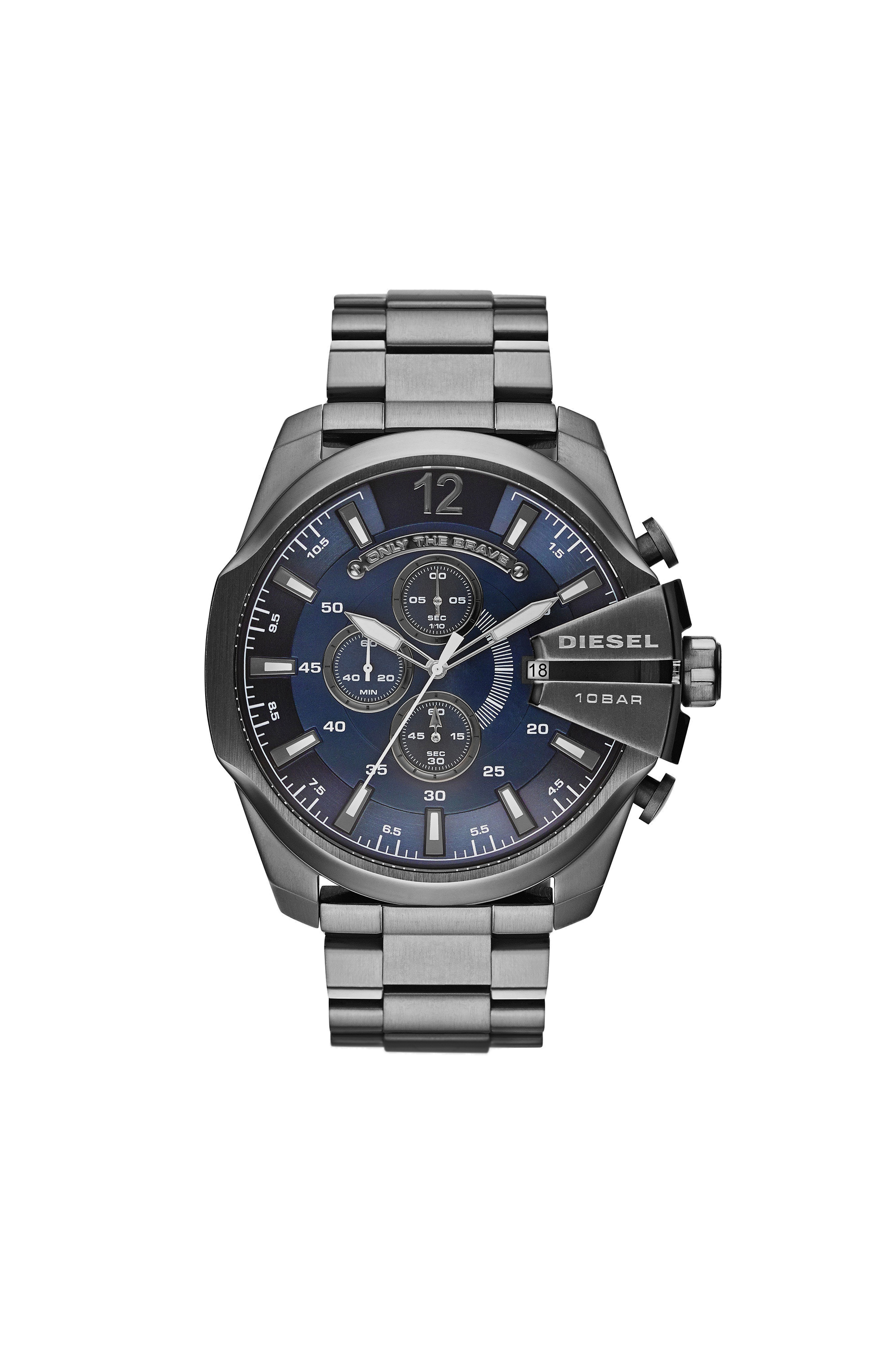 DZ4329 Herren: Mega Chief Uhr mit metallgrauen Beschichtung | Diesel