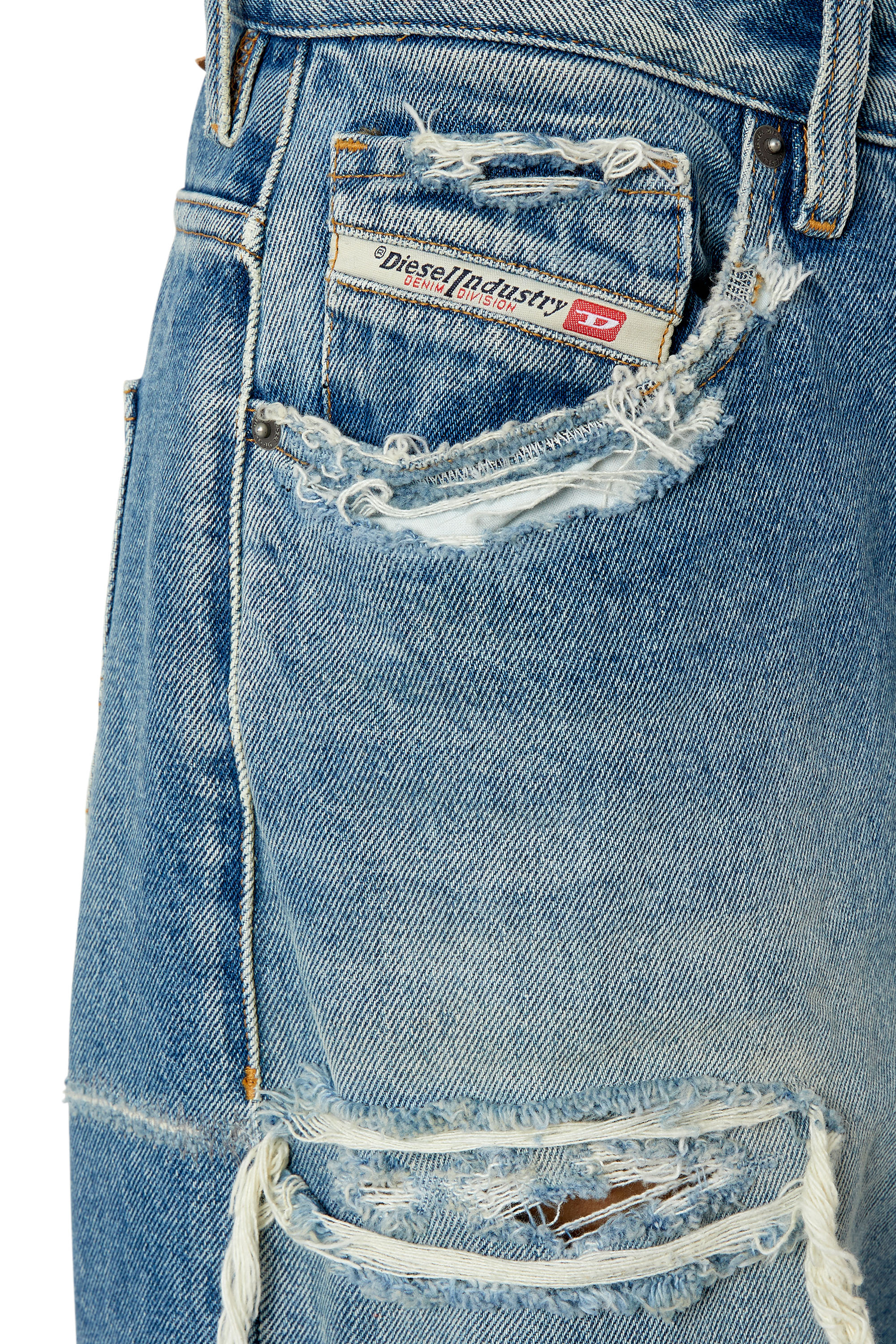 Diesel - 1999 007N3 Straight Jeans, Mittelblau - Image 3