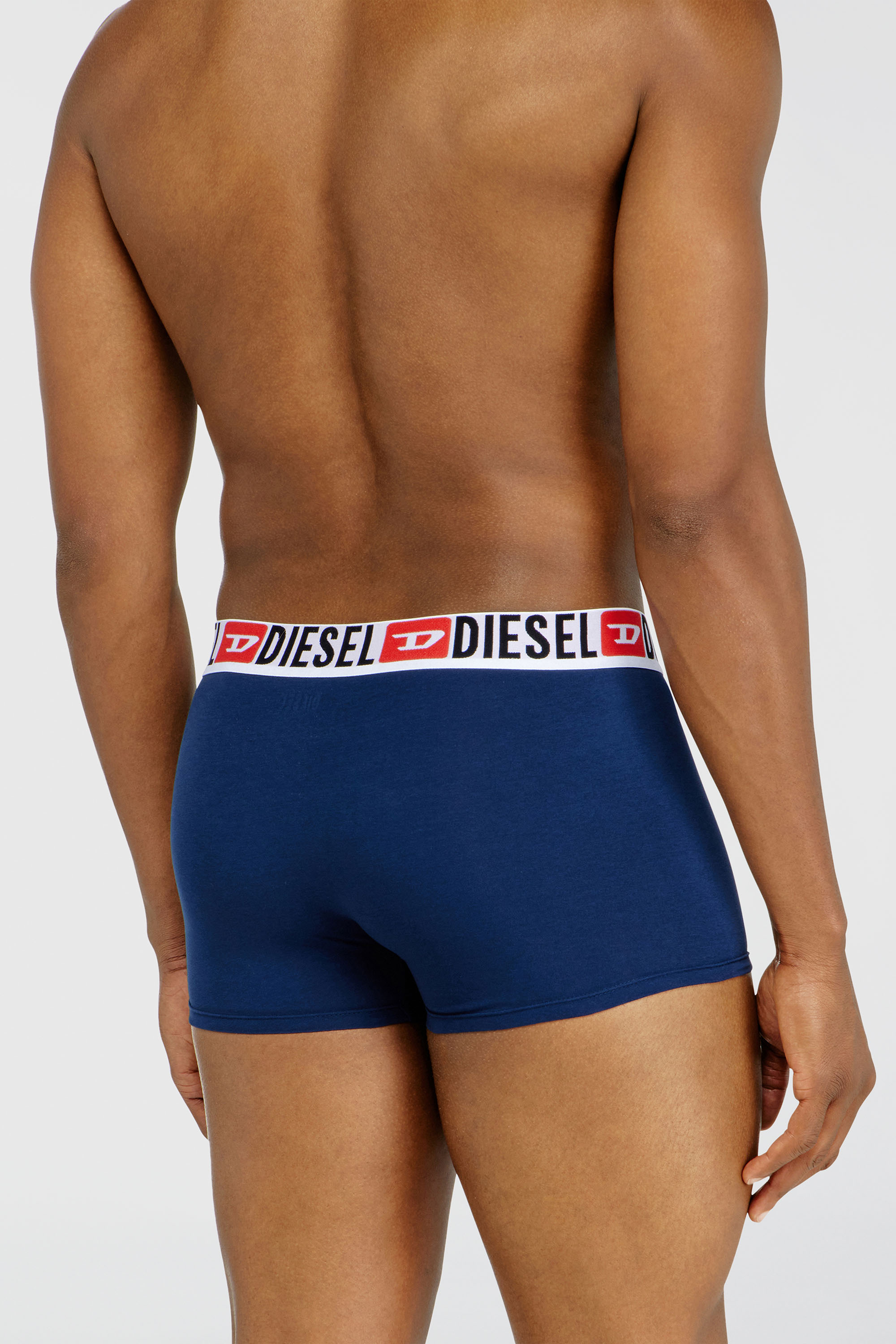 Diesel - UMBX-DAMIENTHREEPACK, Herren Retropants im Dreierpack mit umlaufendem Logo am Bund in Blau/Schwarz - 4