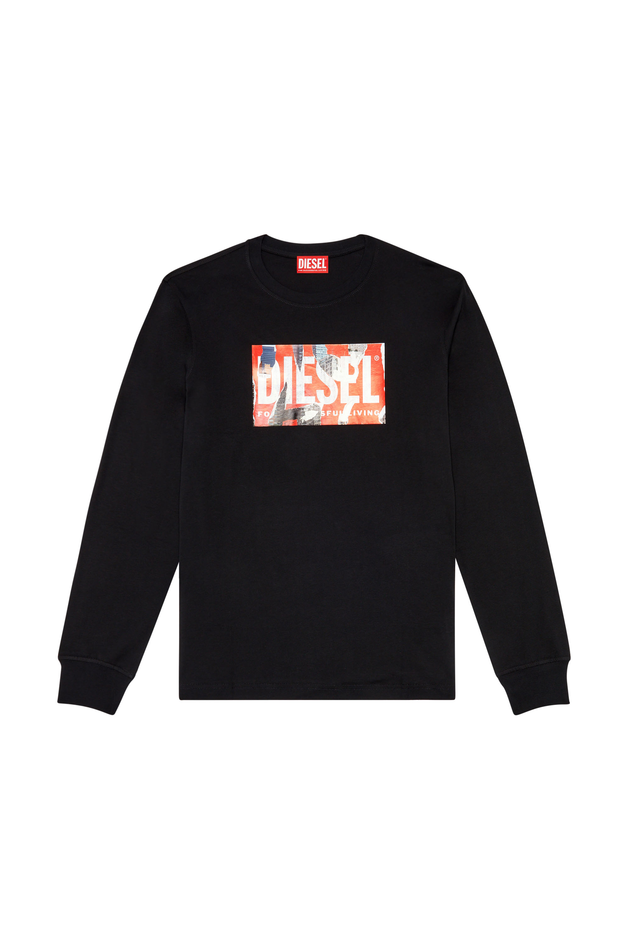 Diesel - T-JUST-LS-L6, Schwarz - Image 3