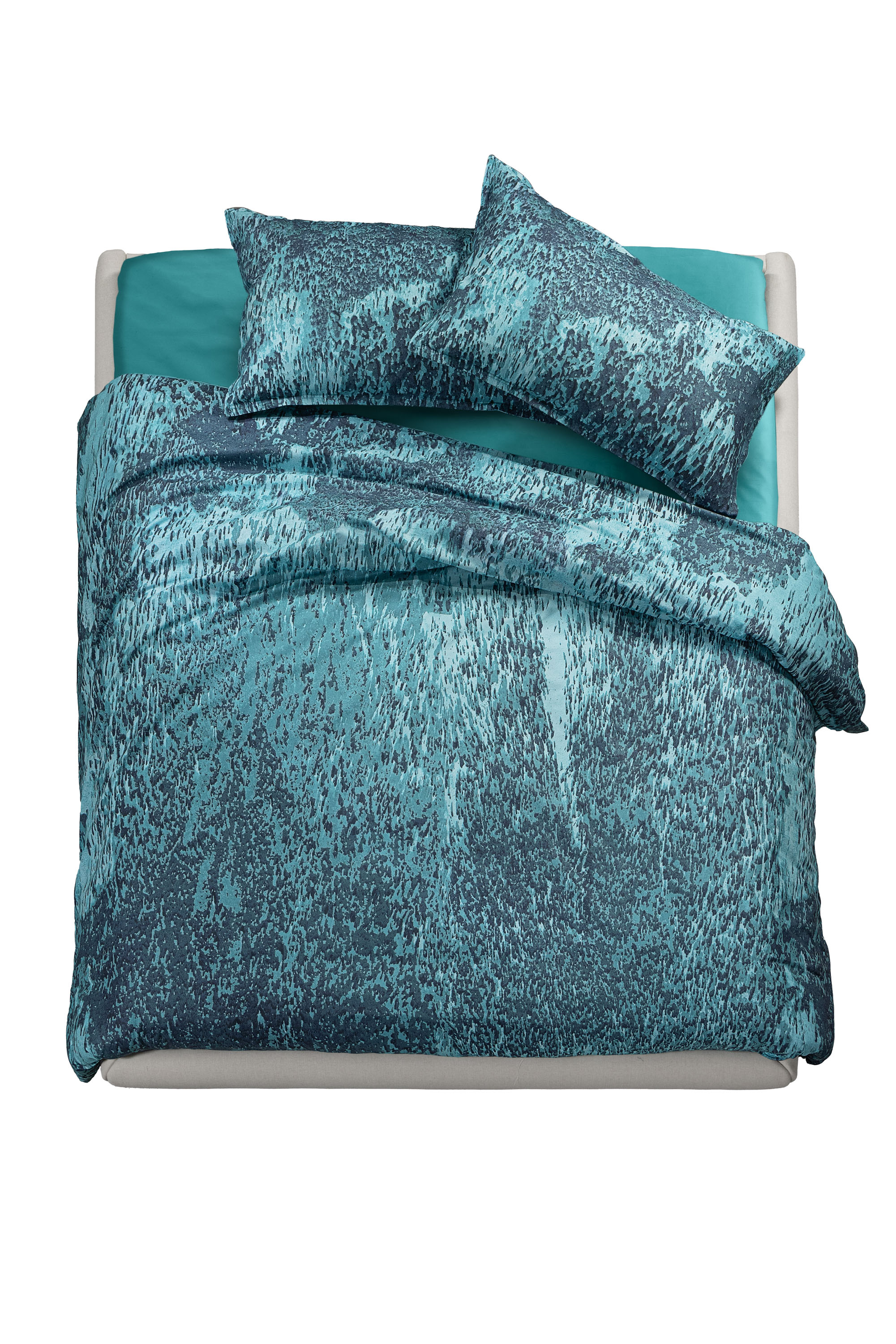 Diesel - 1015009 ACID RAIN - COTTON DUVET COVER O, Unisex Bettbezug aus Baumwolle in Wassergrün - 1