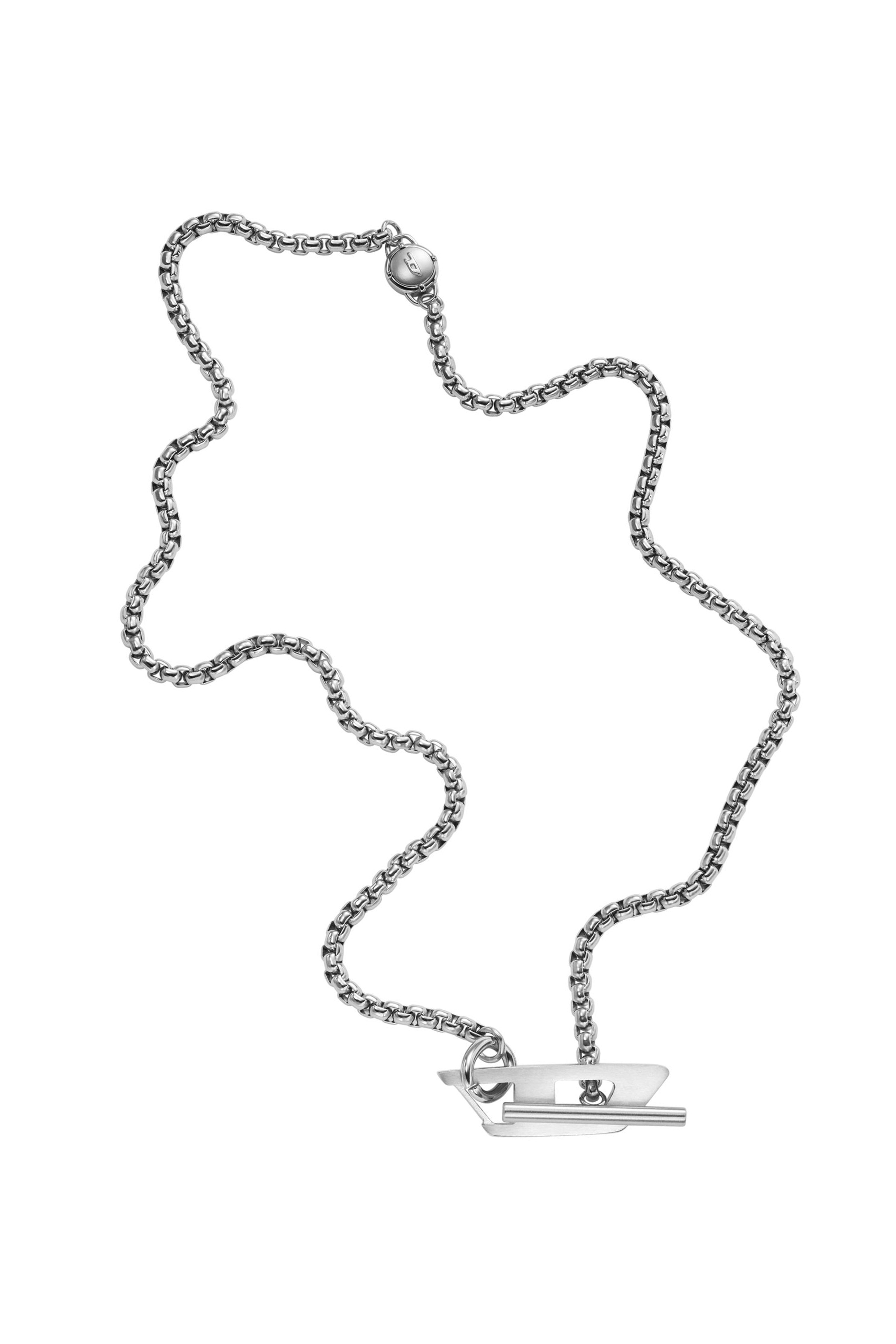 Diesel - DX1477, Unisex Halskette aus Edelstahl in Silber - Image 2