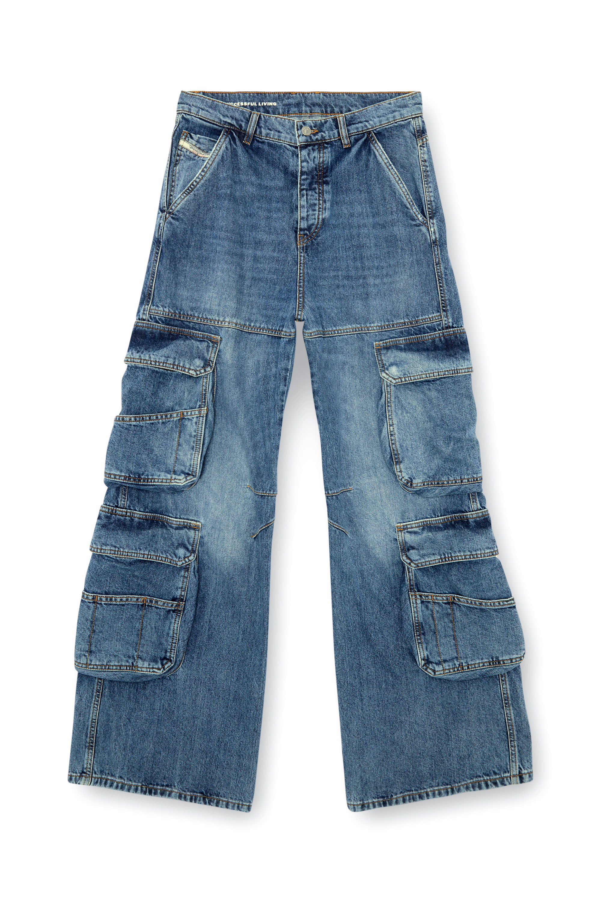 Diesel - Damen Relaxed Jeans 1996 D-Sire 0NLAX, Mittelblau - 3