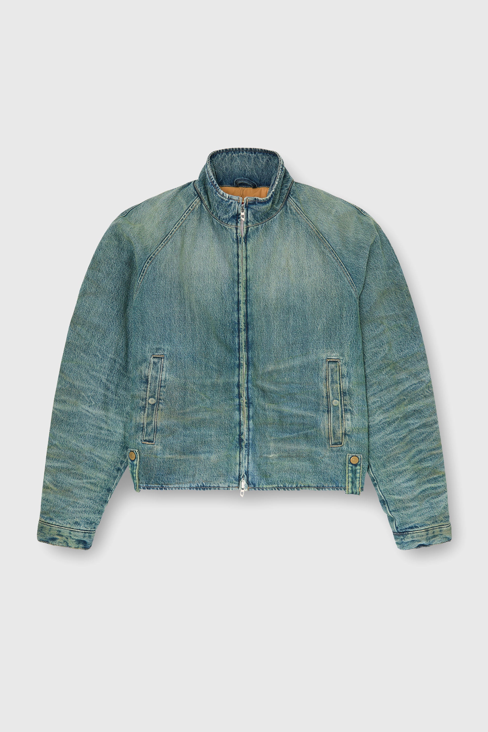 Diesel - D-BARUS-FSJ2, Herren Steppjacke aus Denim mit Knitter- und Used-Effekt in Mittelblau - 2