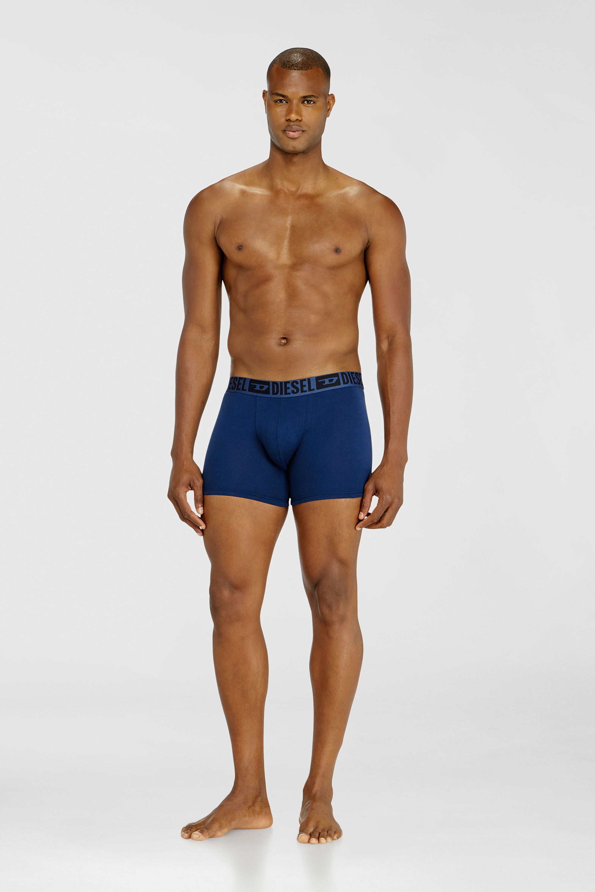Diesel - SEBASTIAN-D-CORE-3PACK, Herren Boxer-Slips aus stretch-baumwolle im Dreierpack in Schwarz/Blau - 2
