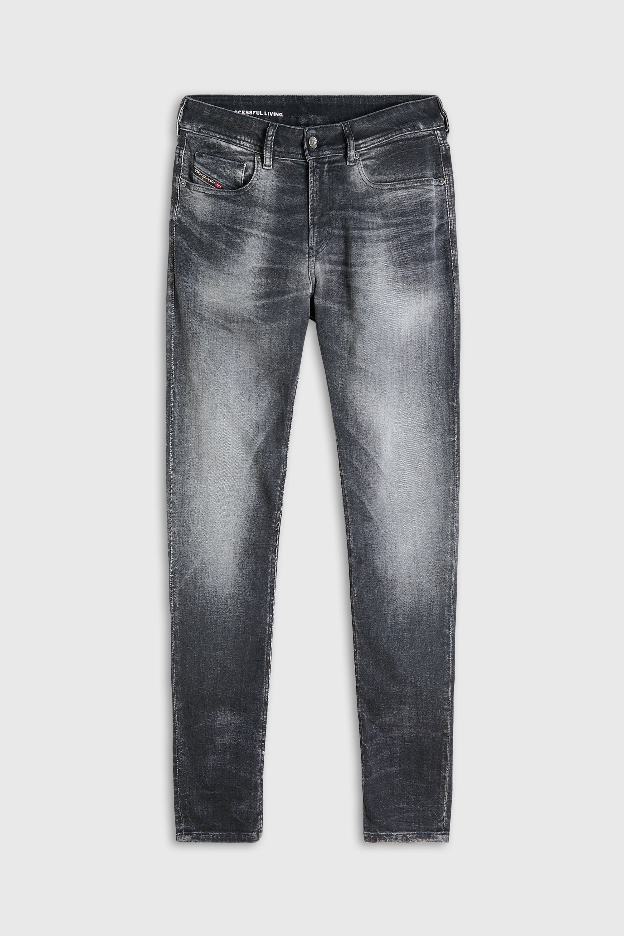 Diesel - Herren Skinny Jeans 1979 Sleenker 09R08, Schwarz/Dunkelgrau - 2