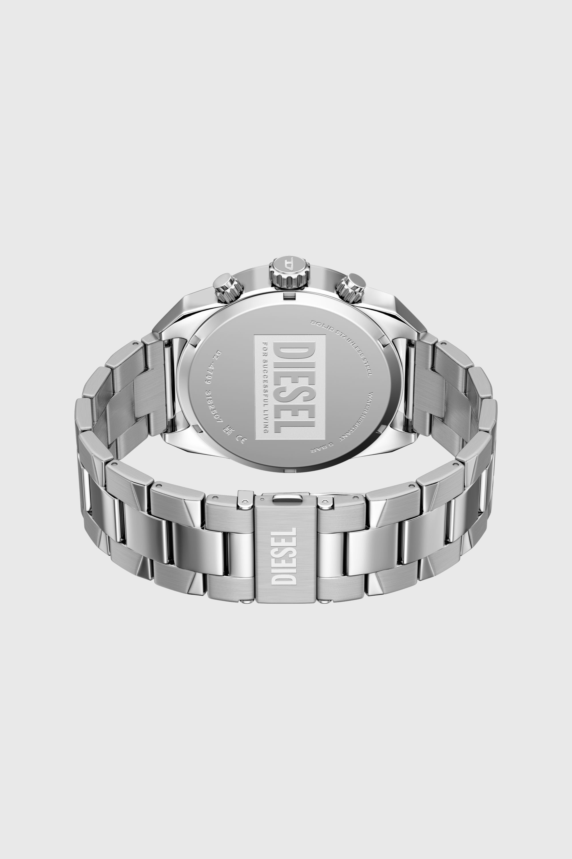 Diesel - DZ4709 WATCH, Herren Spiked Edelstahluhr mit Nieten in Silber - 6