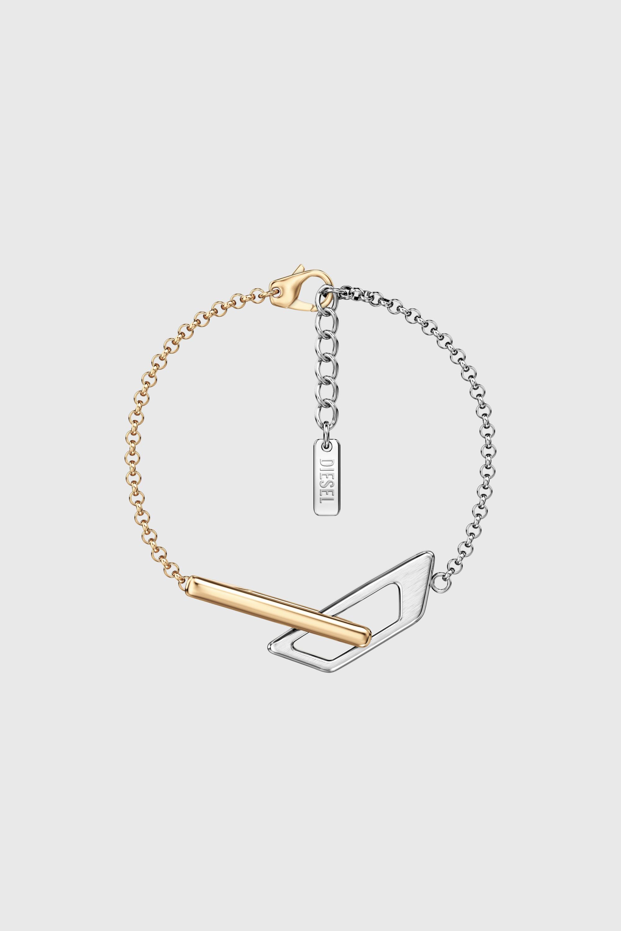 Diesel - DX1686931  JEWELLERY, Unisex Armband aus Edelstahl in Silber/Gold - 1