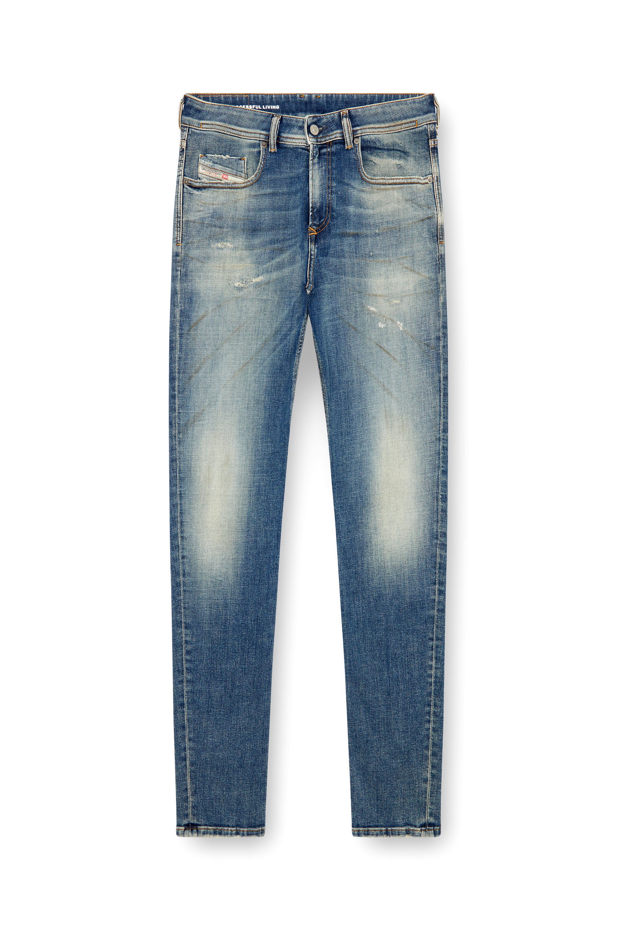 Diesel - Herren Skinny Jeans 1979 Sleenker 09J22, Mittelblau - 3