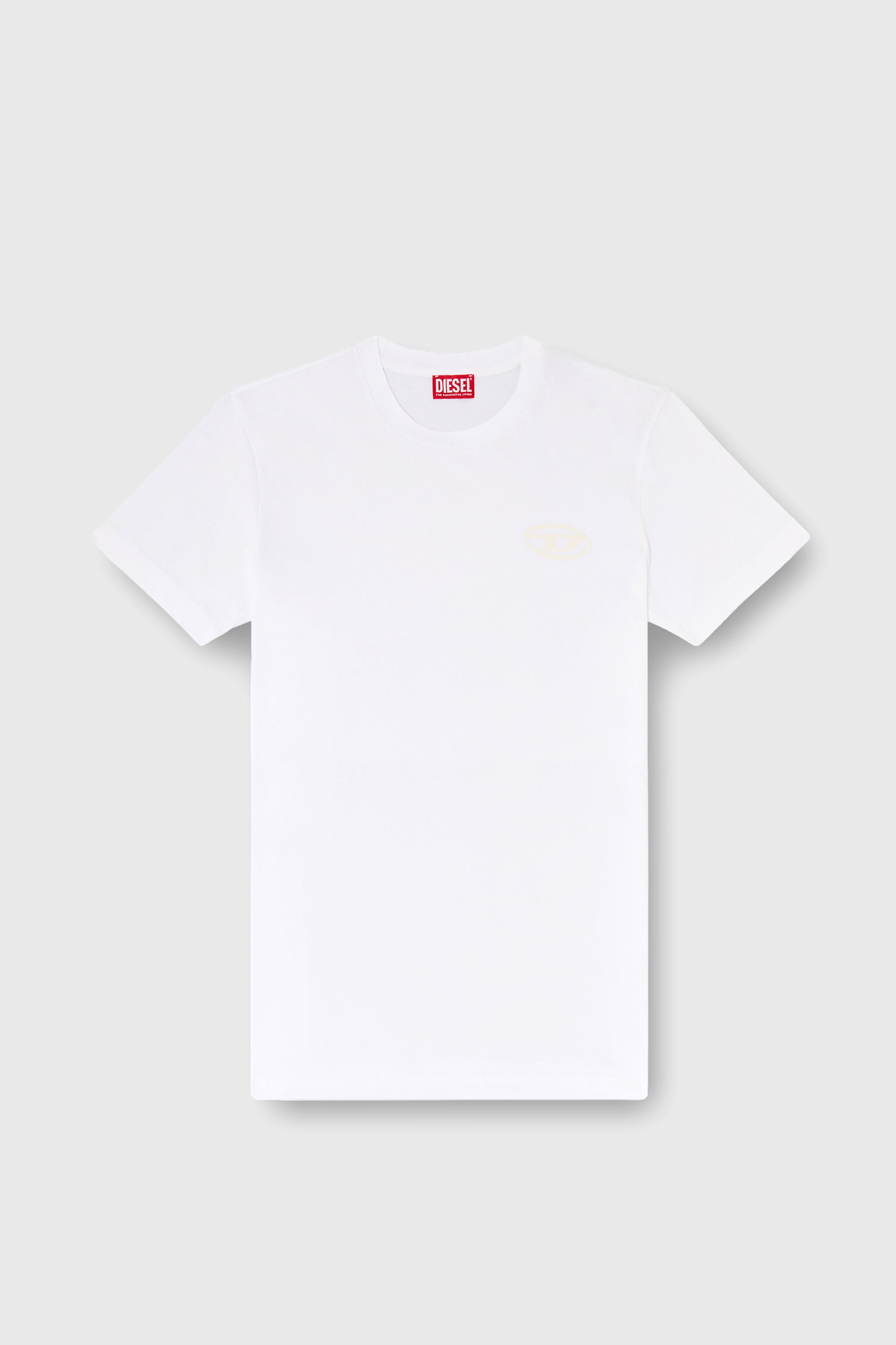 Diesel - T-DIEGO-T92, Herren T-Shirt aus Baumwolle mit Oval D Logo in Wei&szlig; - 2