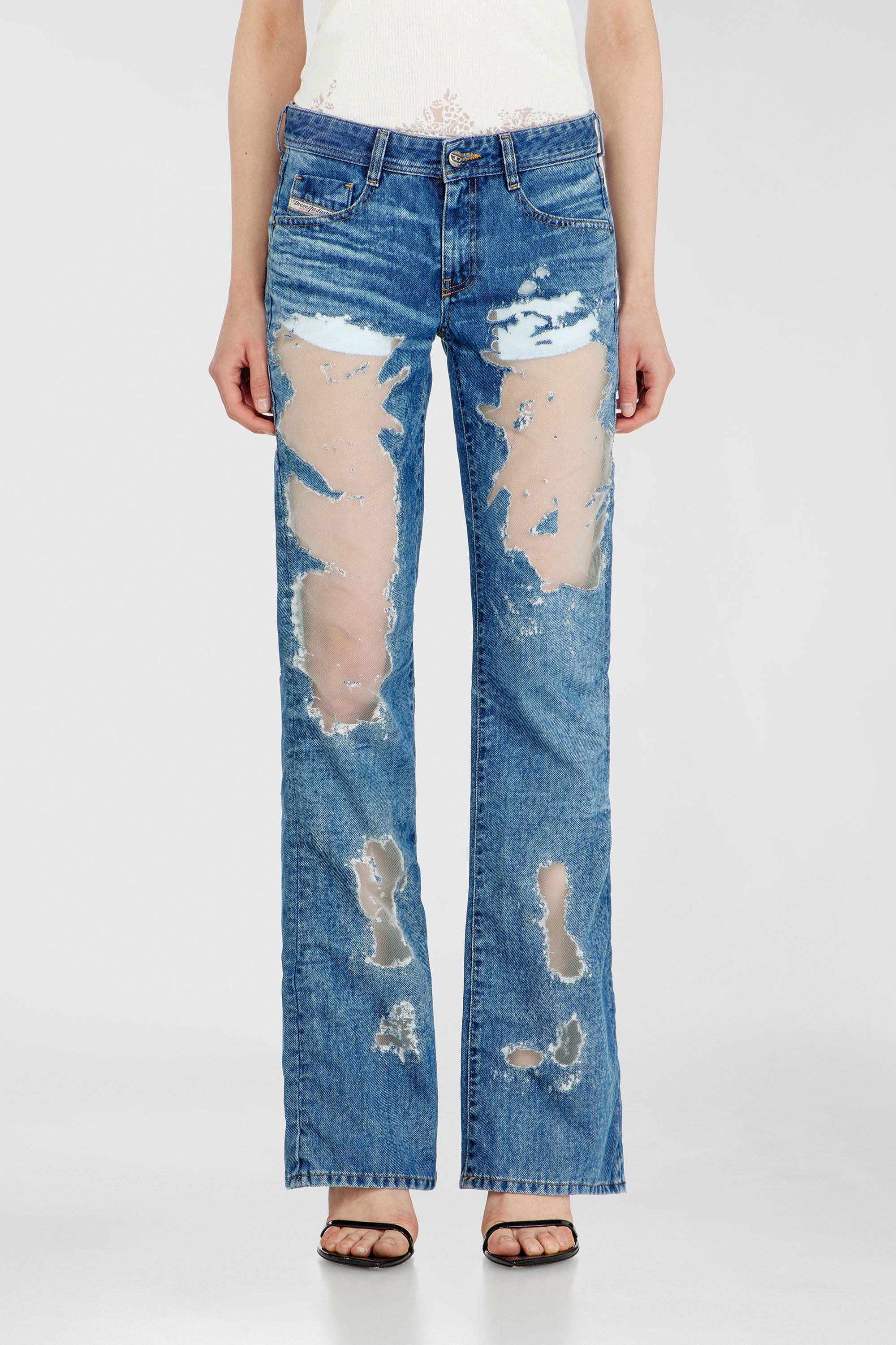 Diesel - Damen Bootcut Jeans 1969 D-Ebbey 068ZH, Mittelblau - 1