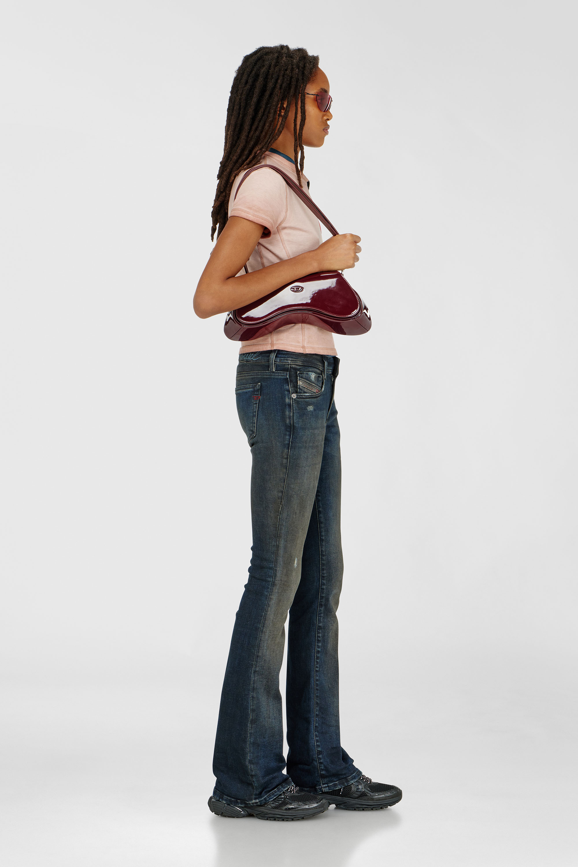 Diesel - Damen Bootcut Jeans 1969 D-Ebbey 09P69, Dunkelblau - 2