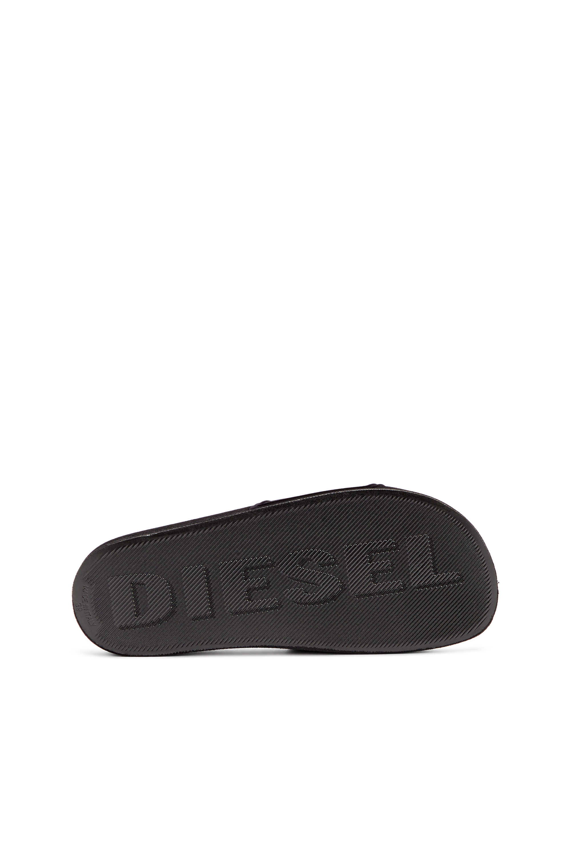 Diesel - SA-MAYEMI CC W, Damen Sa-Mayemi-Poolschlappen mit samtiger Beflockung in Schwarz - 4