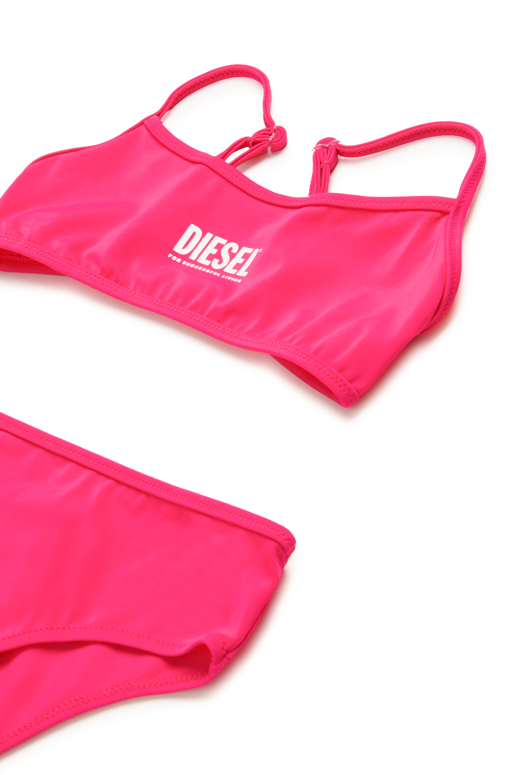 Diesel - MNALAX, Damen Bikini mit Logo-Print in Rosa - 3