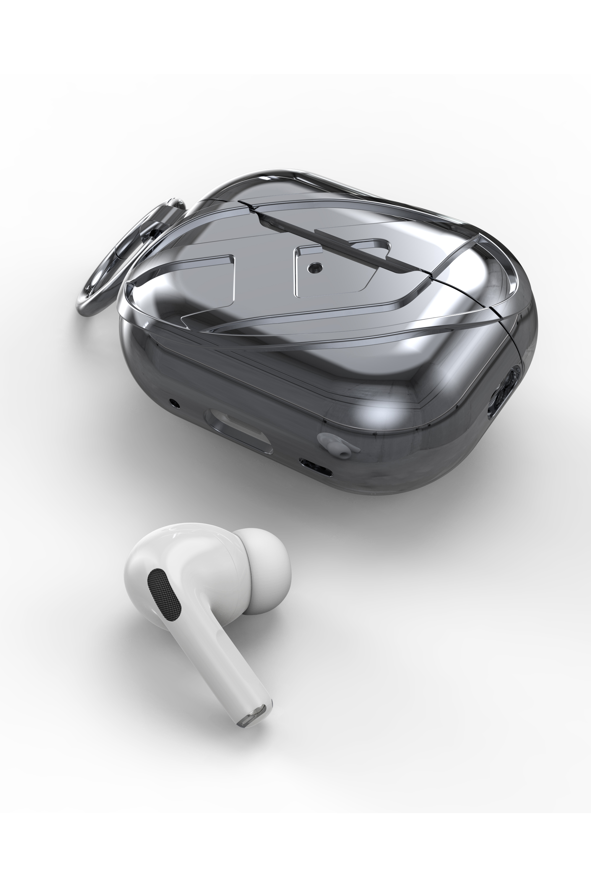 Diesel - 60274 MOULDED CASE, Unisex AirPods Hülle AirPods Pro / Pro 2 in Grau - 4