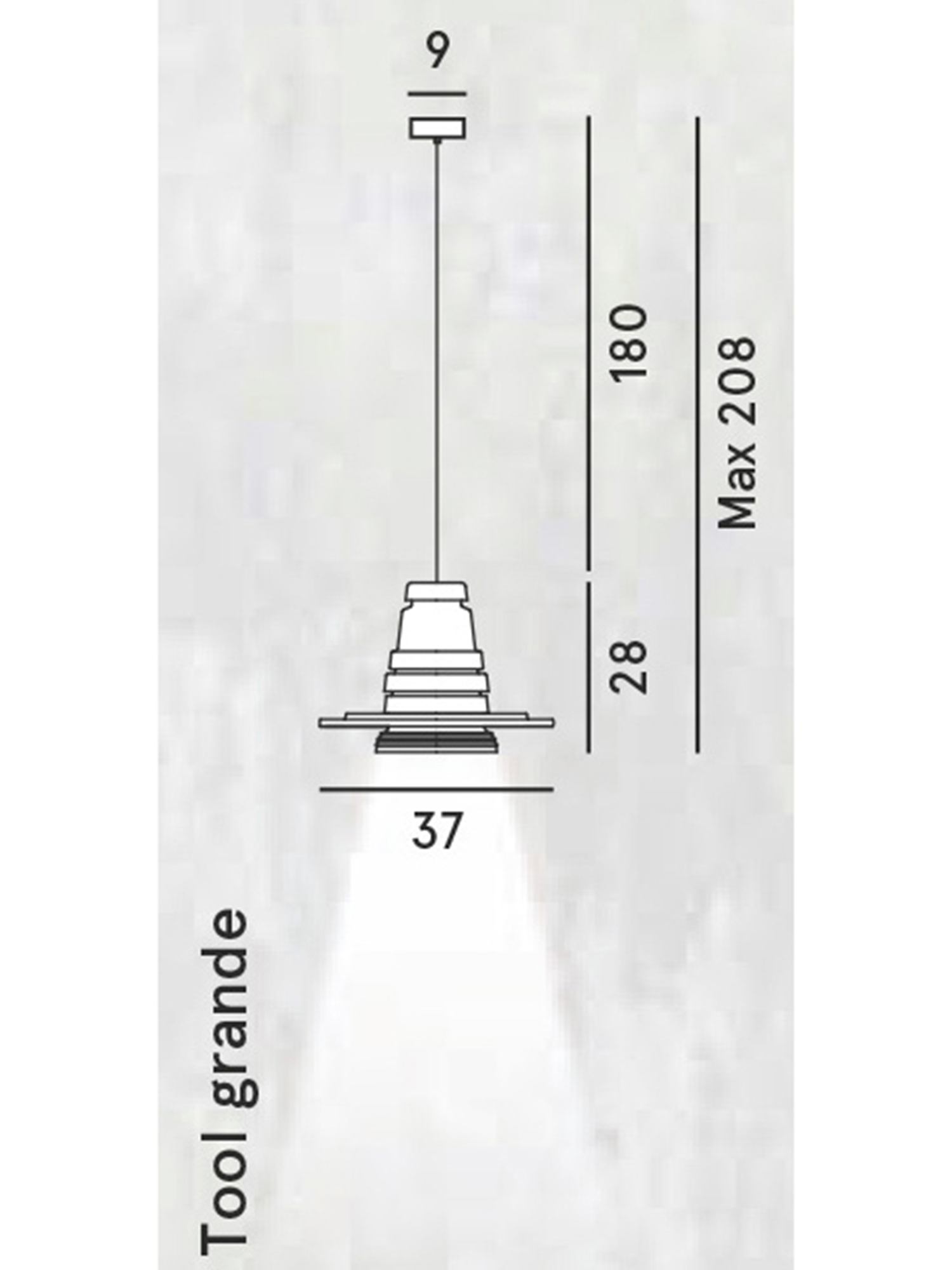 Diesel - TOOL GRANDE SOSP, Unisex Gro&szlig;e Lampe im Stil eines Spiegelreflexkameraobjektivs in Schwarz - 2