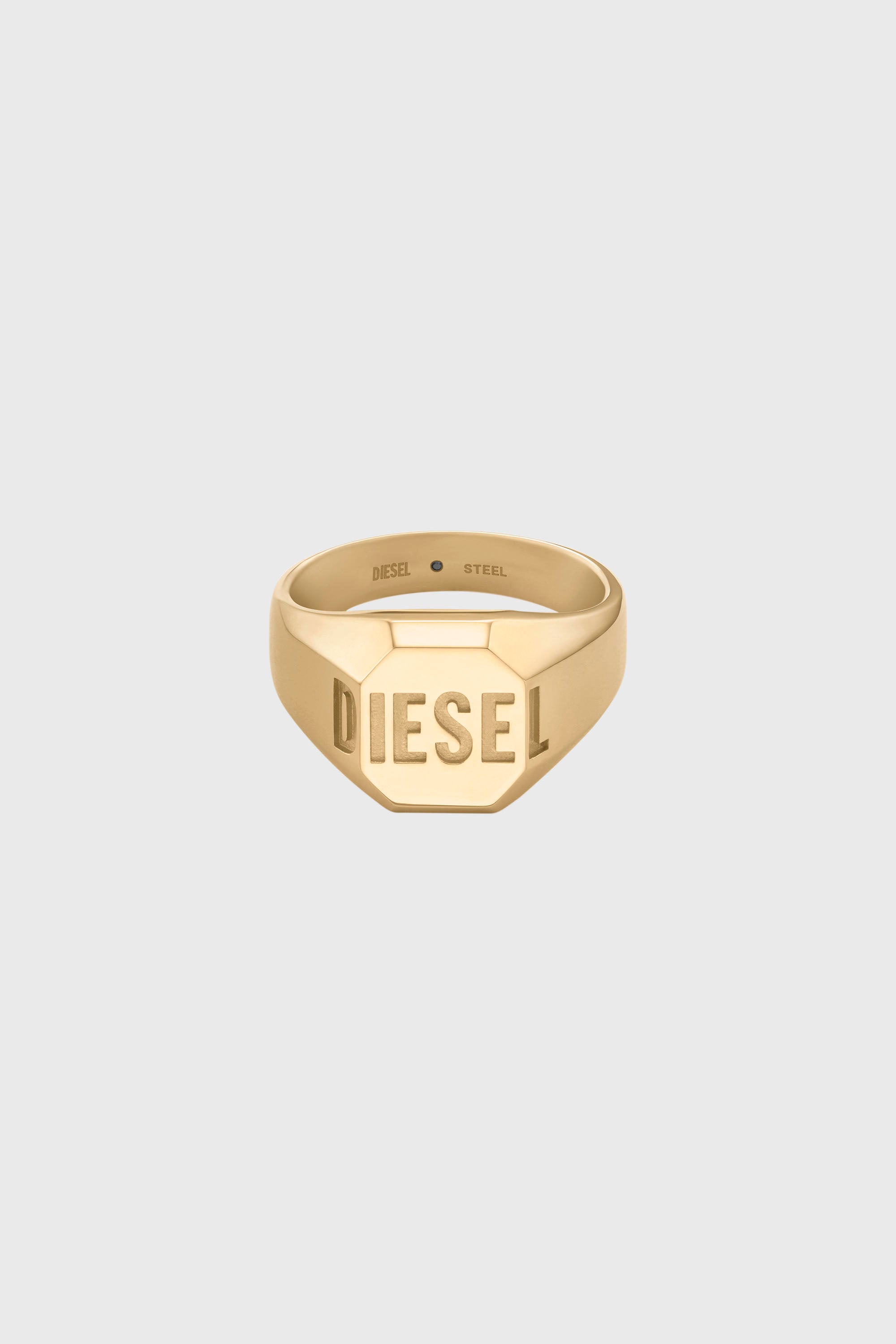 Diesel - DX1742710, Unisex Siegelring in Goldoptik in Gold - 2
