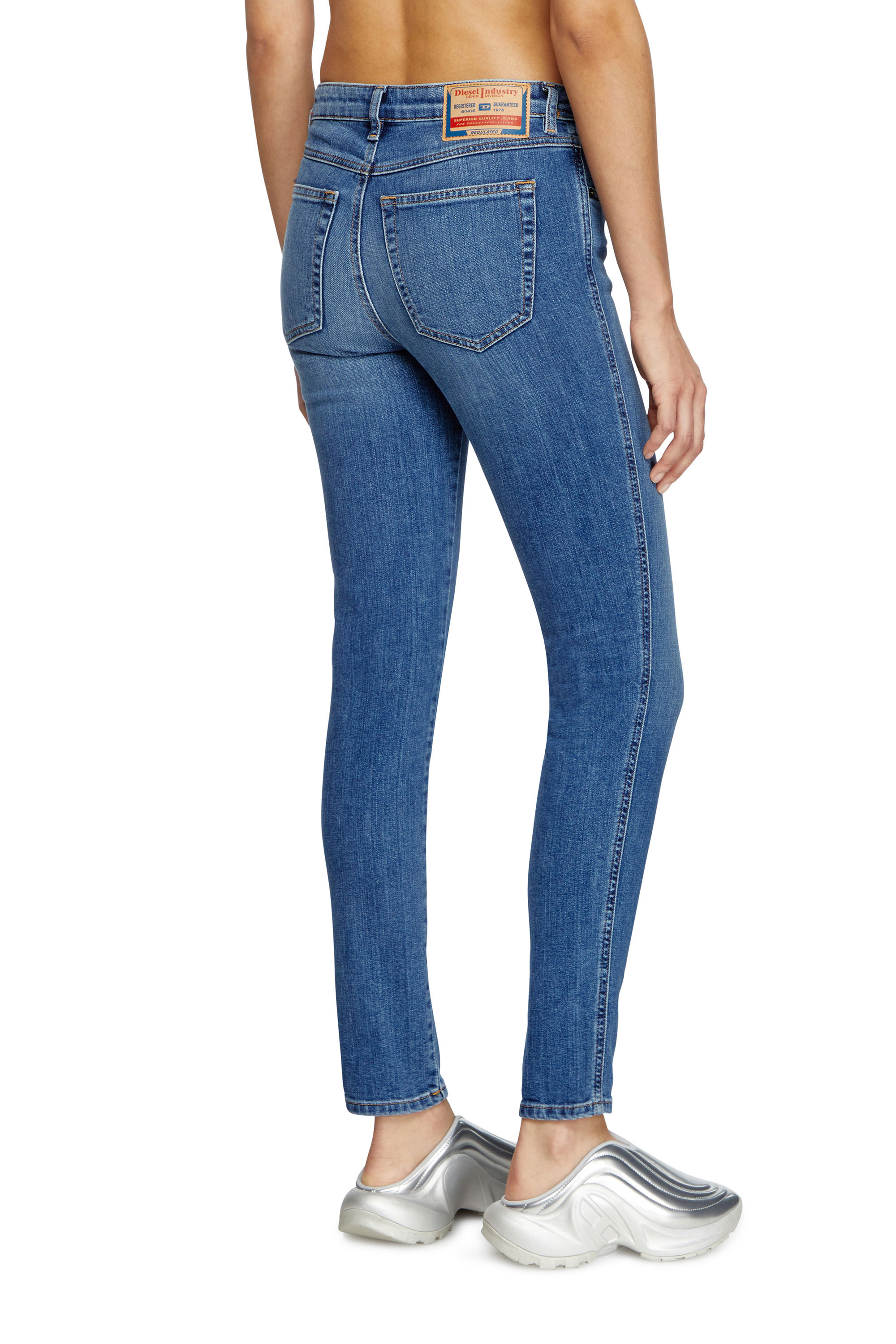 Diesel - Damen Skinny Jeans 2015 Babhila 09L02, Mittelblau - 4