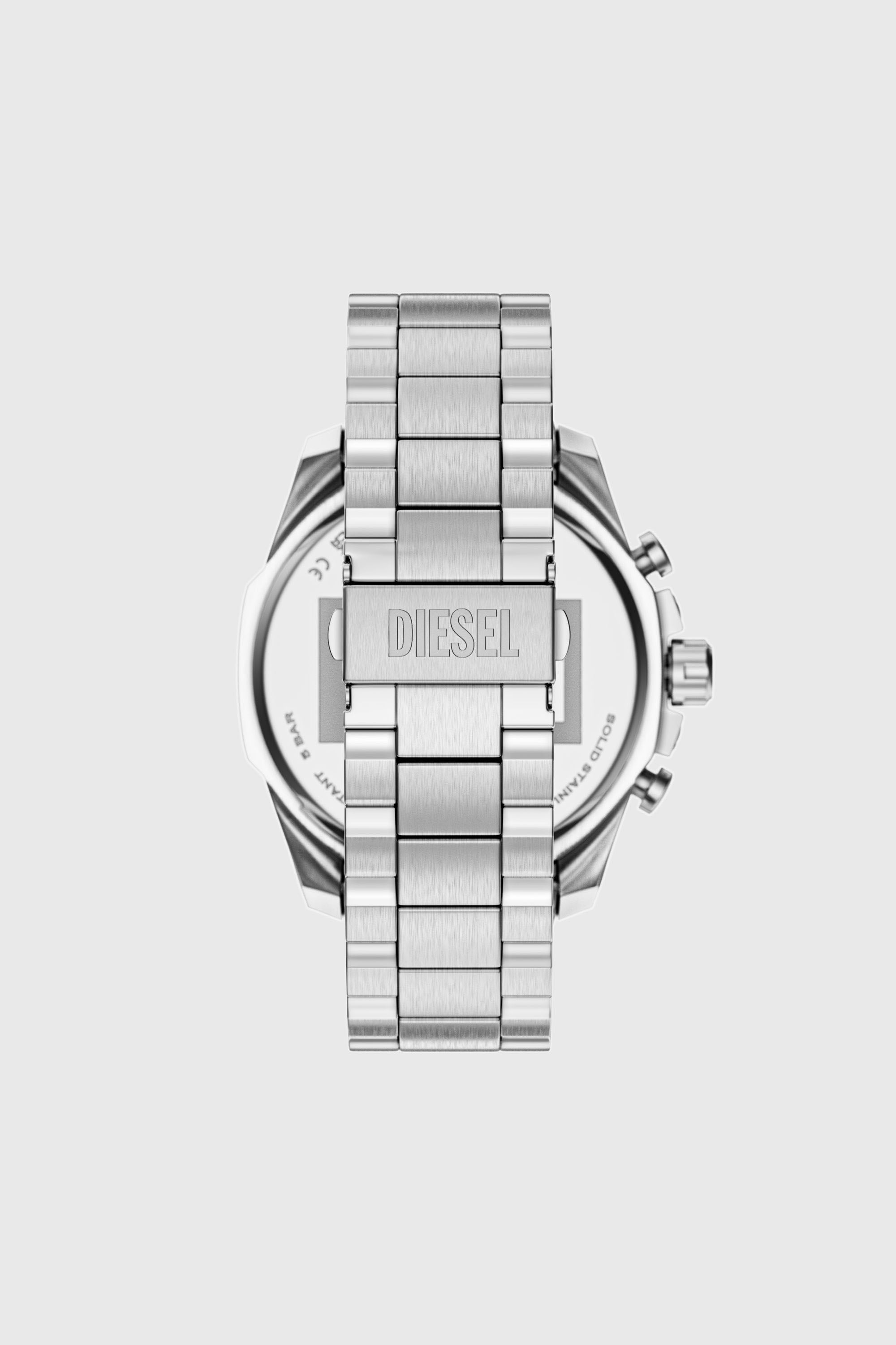 Diesel - DZ4702 WATCH, Herren Mega Chief Slim Edelstahl-Uhr in Silber - 2