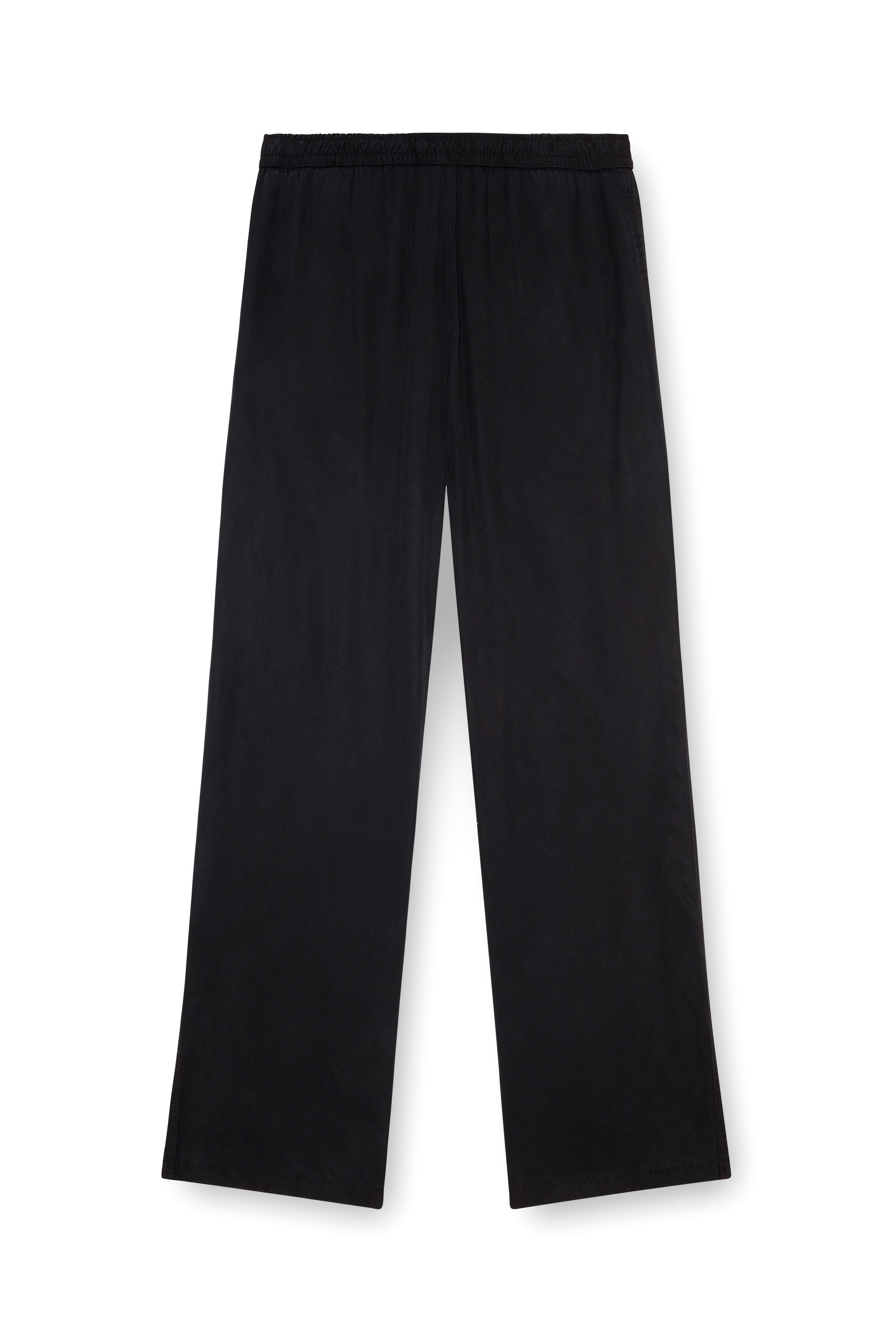 Diesel - P-DREYER-C, Herren Hose mit Tunnelzug aus verblasstem Twill in Schwarz - 4