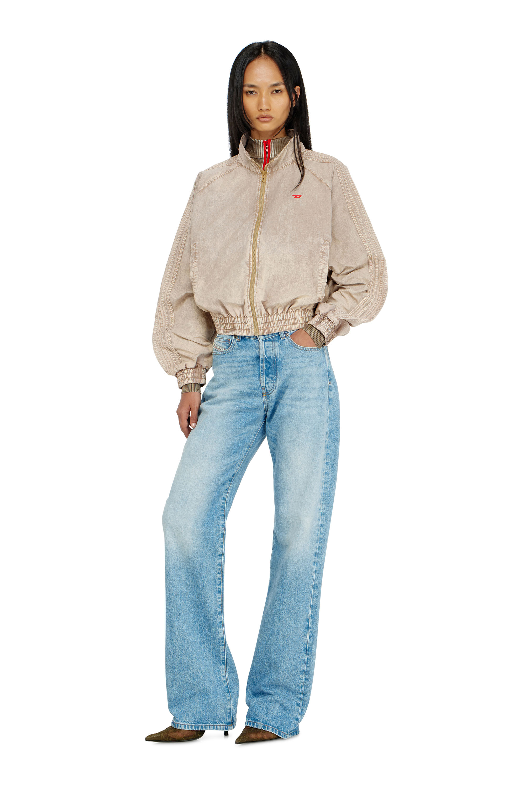 Diesel - G-ARDEN, Damen Windjacke aus behandeltem Taslan in Beige - 2