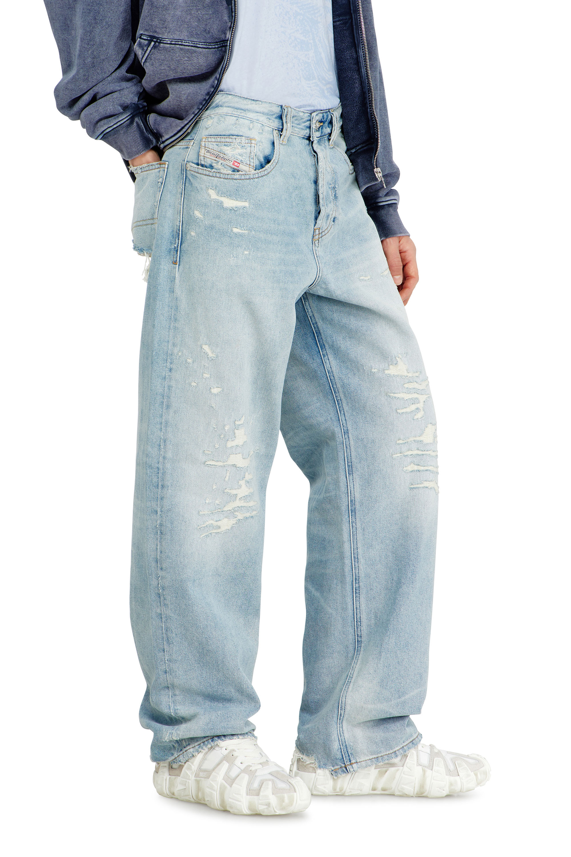 Diesel - Herren Relaxed Jeans 2001 D-Macro 09M53, Hellblau - 7