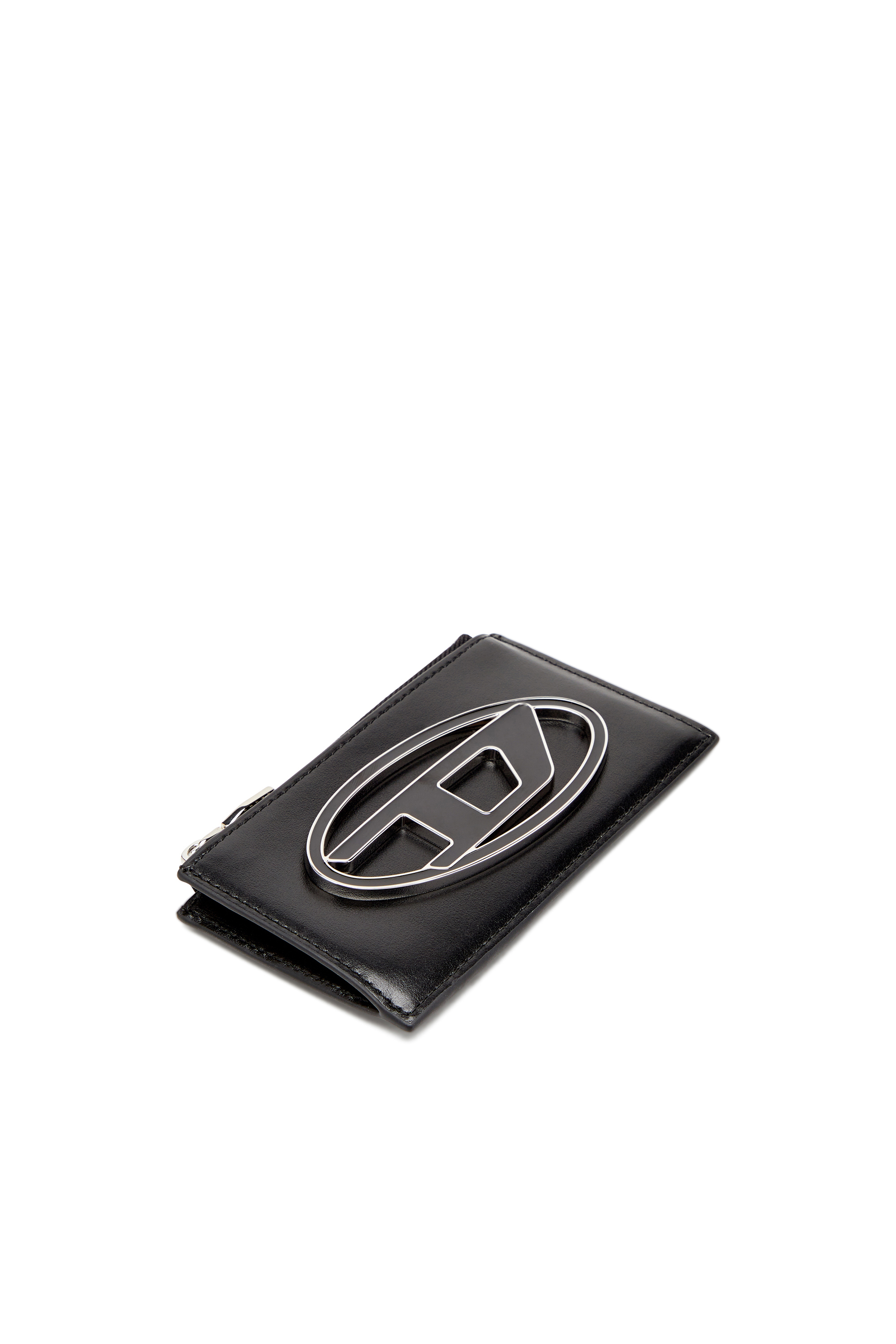 Diesel - 1DR CARD HOLDER III, Damen Flaches Kartenetui aus Nappaleder in Schwarz - 4