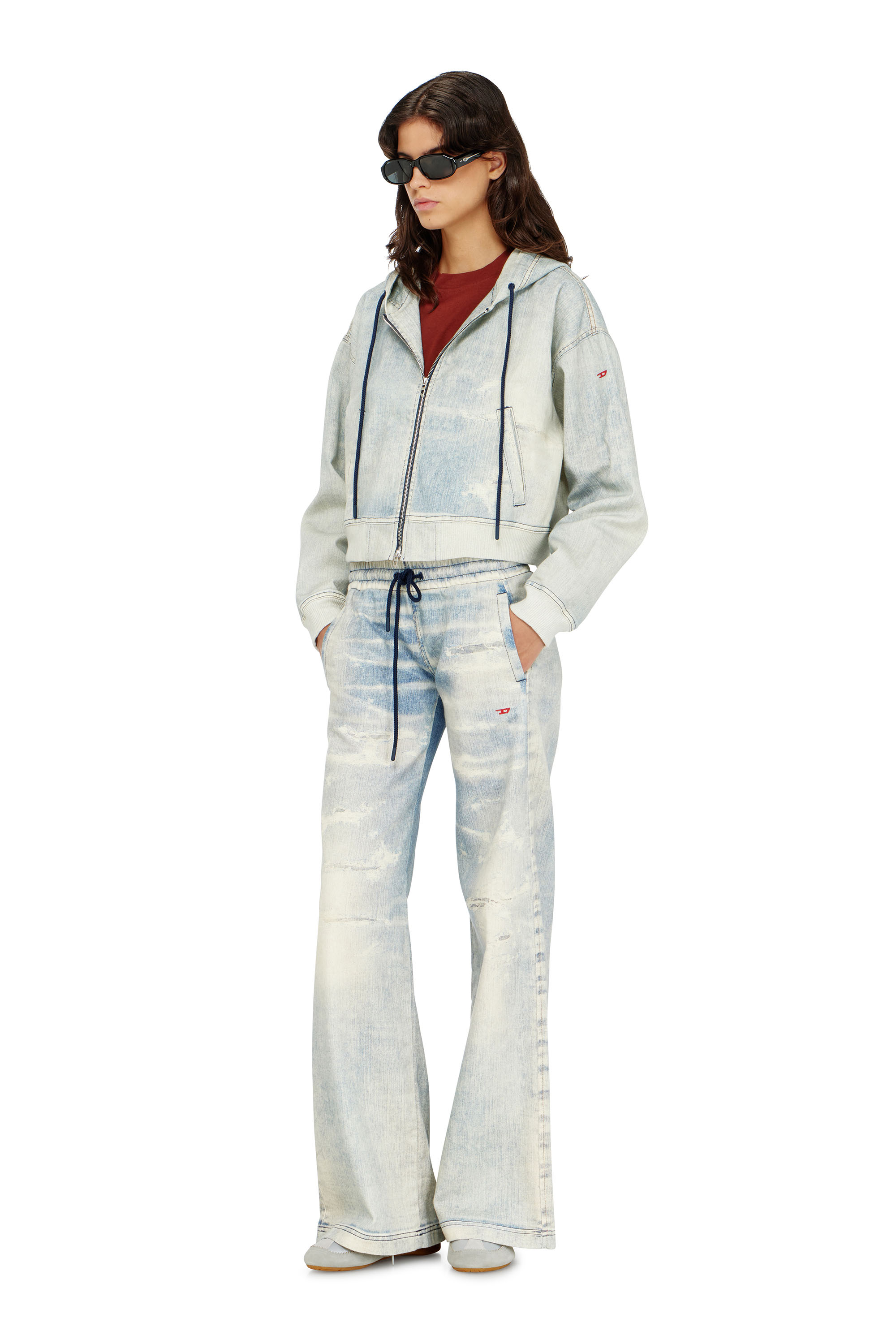 DE-GIRI-CROP JOGG, Hellblau