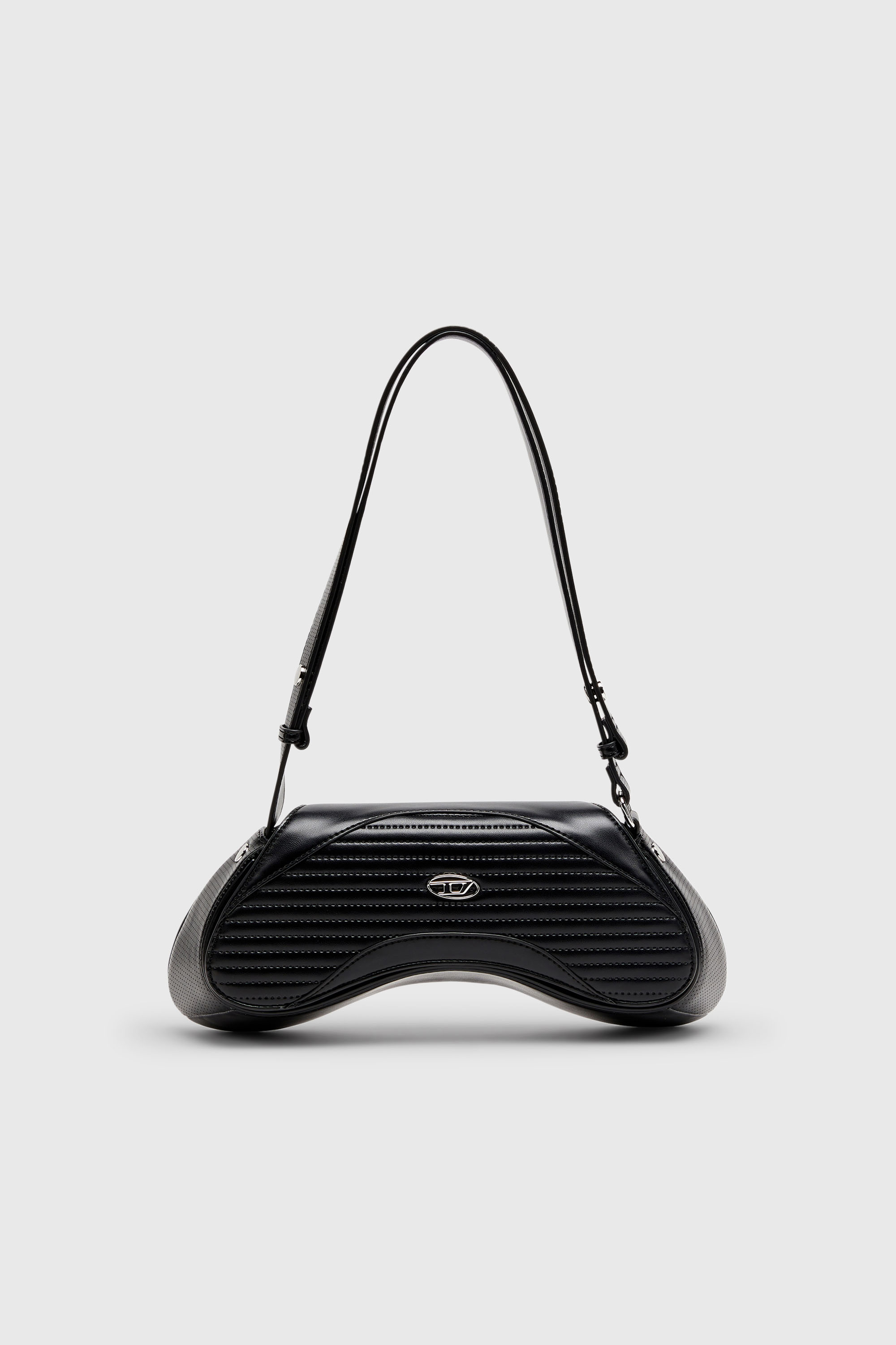 Diesel - PLAY CROSSBODY, Damen Play - Umh&auml;ngetasche aus gestepptem, perforiertem PU in Schwarz - 1
