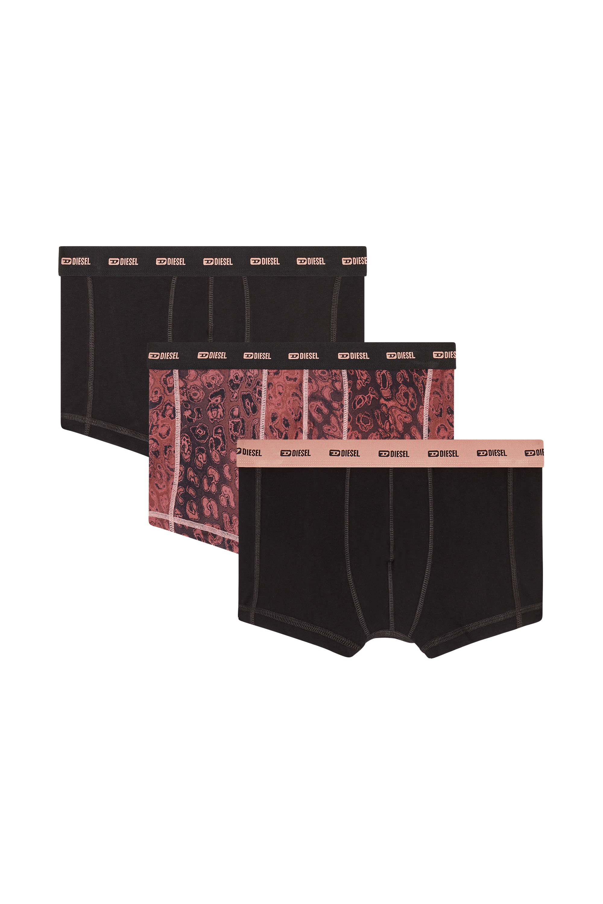 Diesel - DAMIEN-UTLT-3PACK, Herren Boxershorts aus Stretch-Baumwolle im Dreierpack in Violett - 1