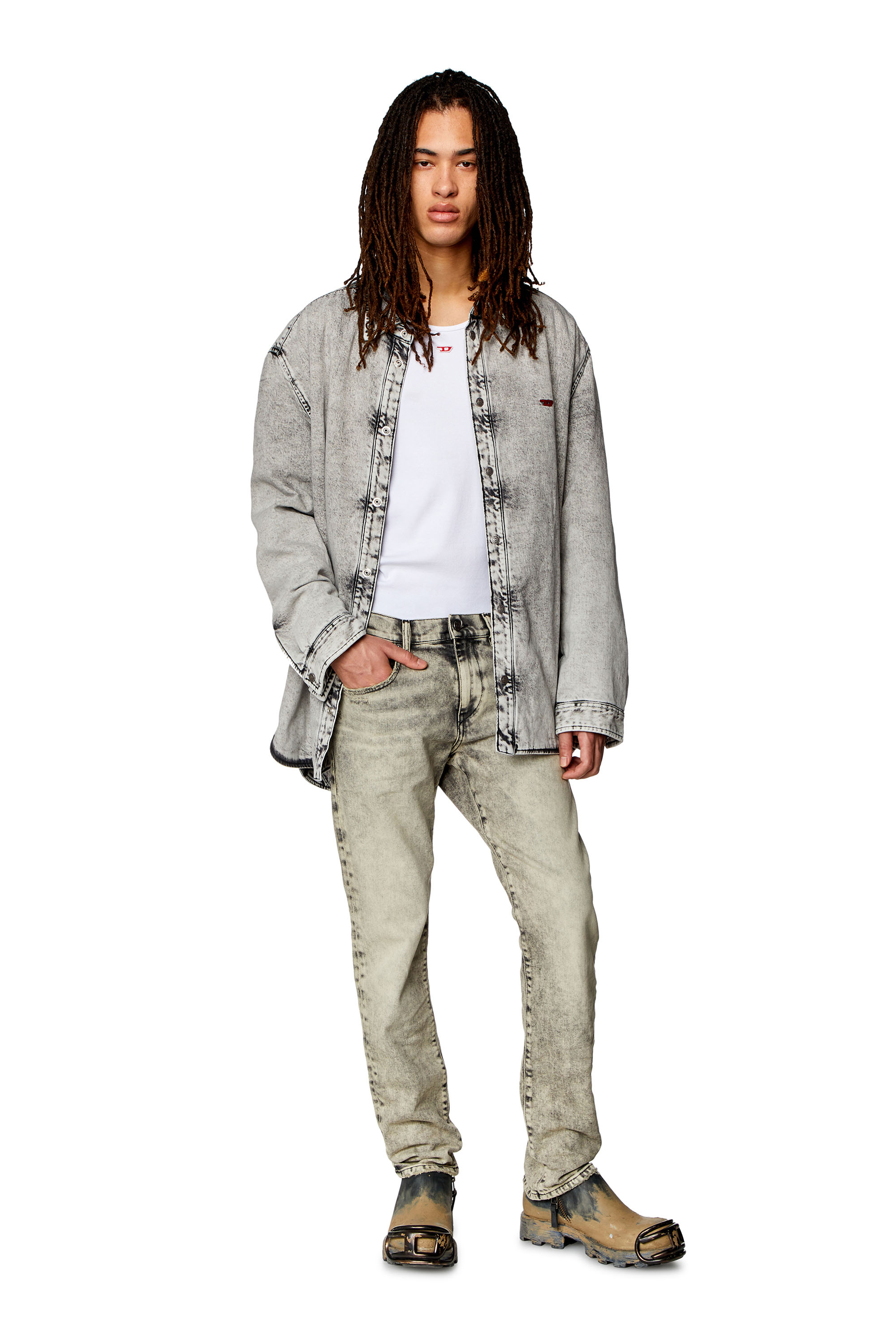 Diesel - Slim Jeans 2019 D-Strukt 09H56, Grau - Image 4