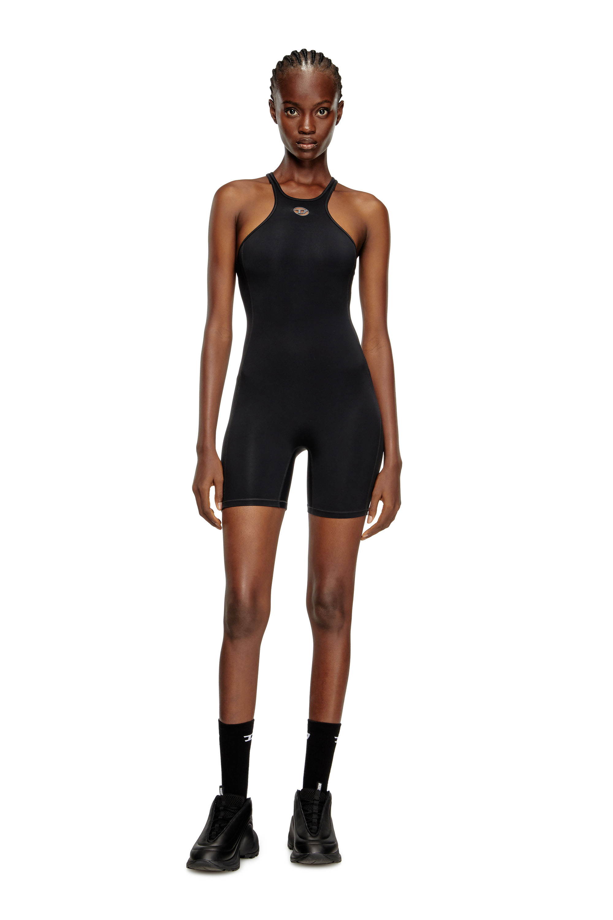 Diesel - NYDIA-UTLT, Damen Racerback-Playsuit in Schwarz - 2