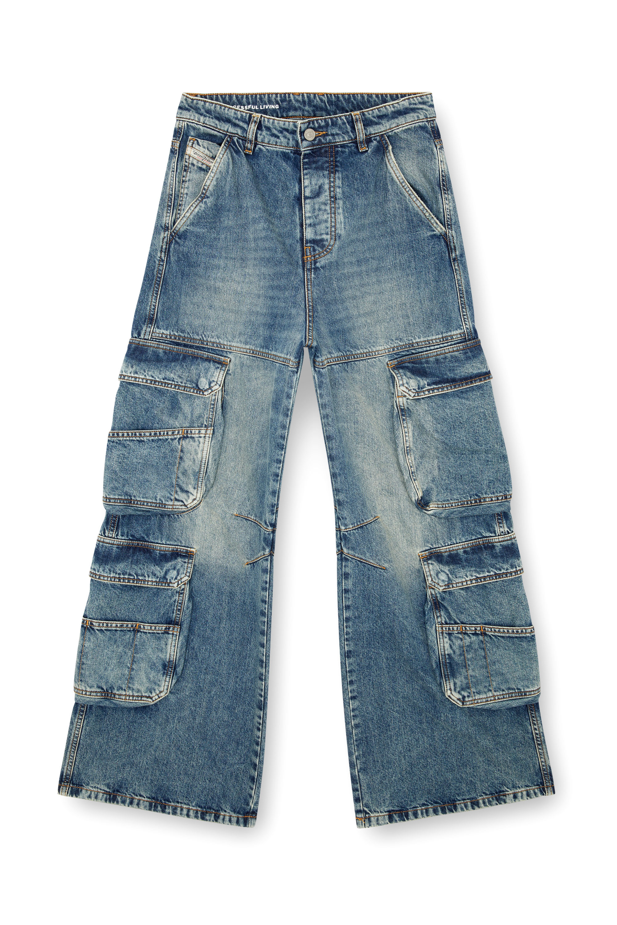 Diesel - Damen Straight Jeans 1996 D-Sire 0NLAX, Mittelblau - Image 3