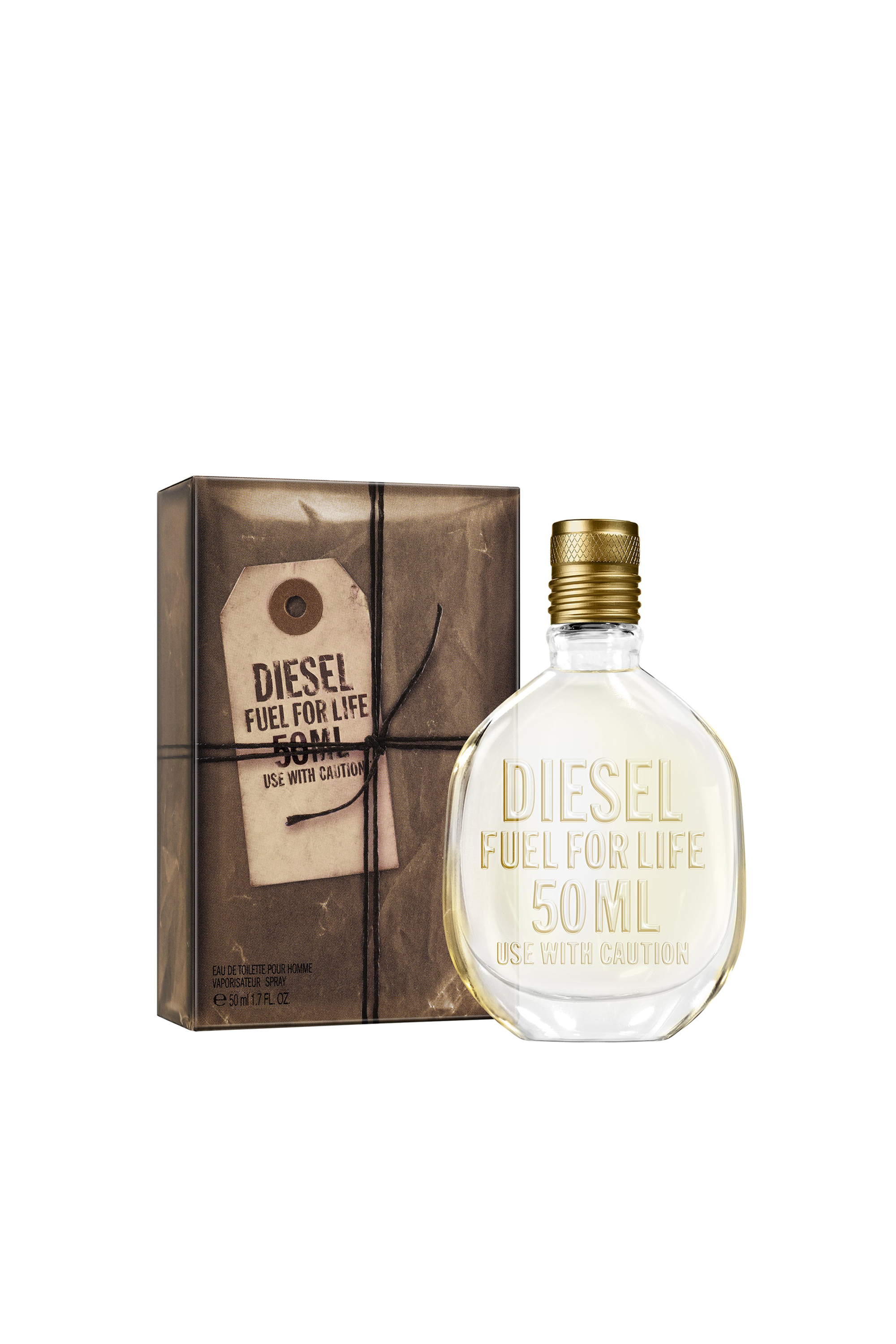 Diesel - FUEL FOR LIFE 50ML WITHOUT POUCH, Herren Fuel For Life Man, 50ml, Eau De Toilette in Beige - 2