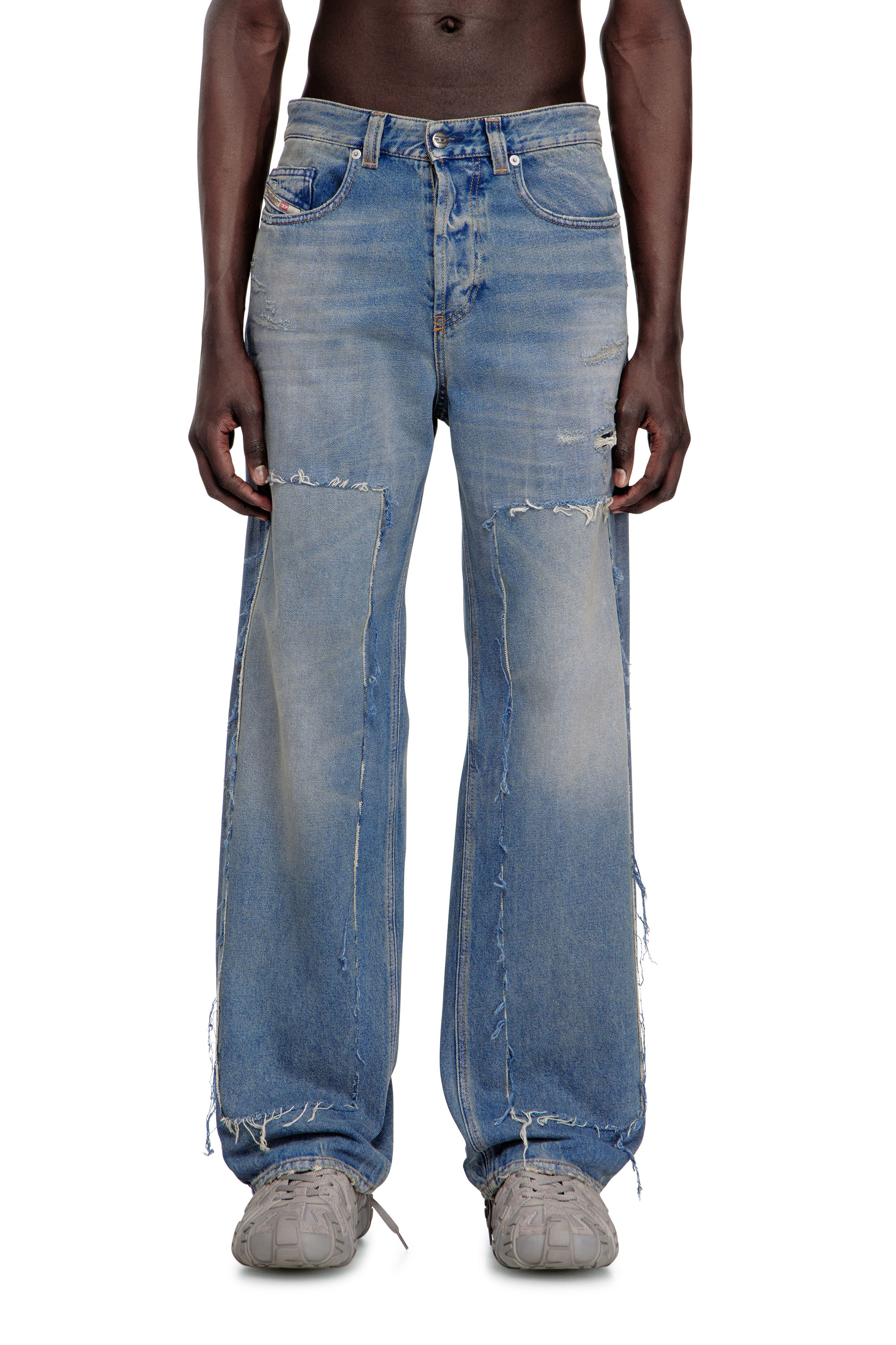 Diesel - Herren Relaxed Jeans 2001 D-Macro 09N27, Mittelblau - 1