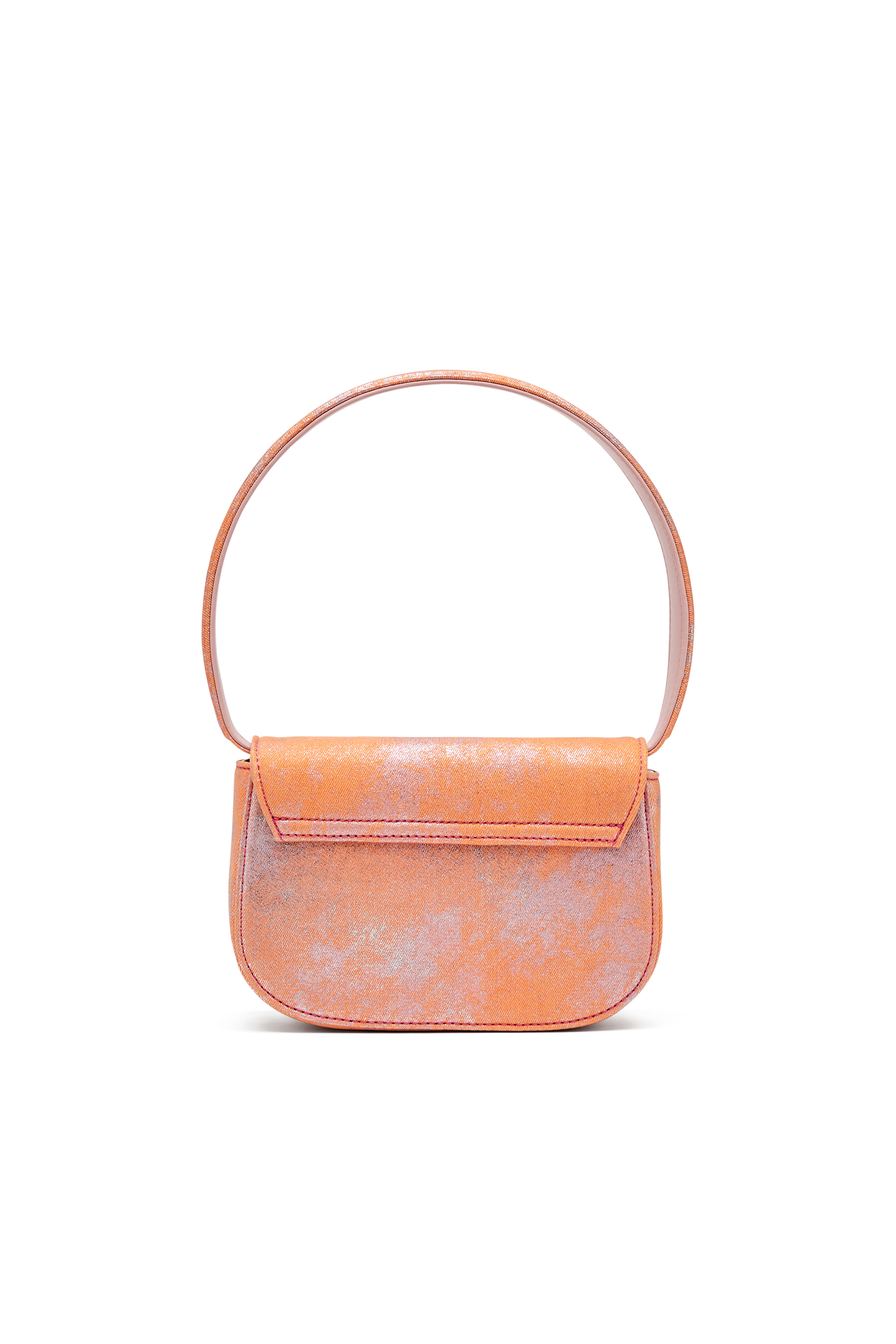 Diesel - 1DR, Damen 1DR-Ikonische Schultertasche aus popfarbenem Denim in Rosa - 3